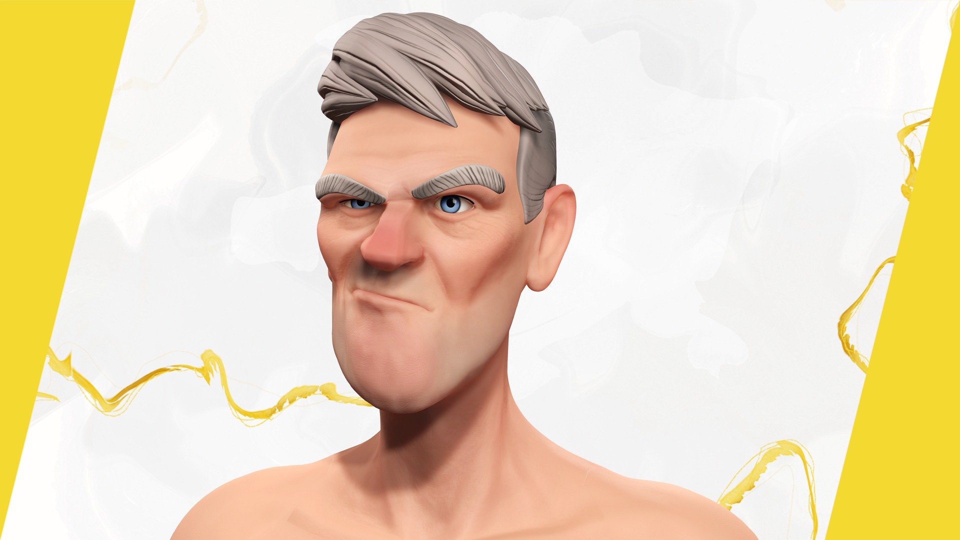 Confident Character Lumberjack Stylized Forester  Realism Low-poly 3D model_8