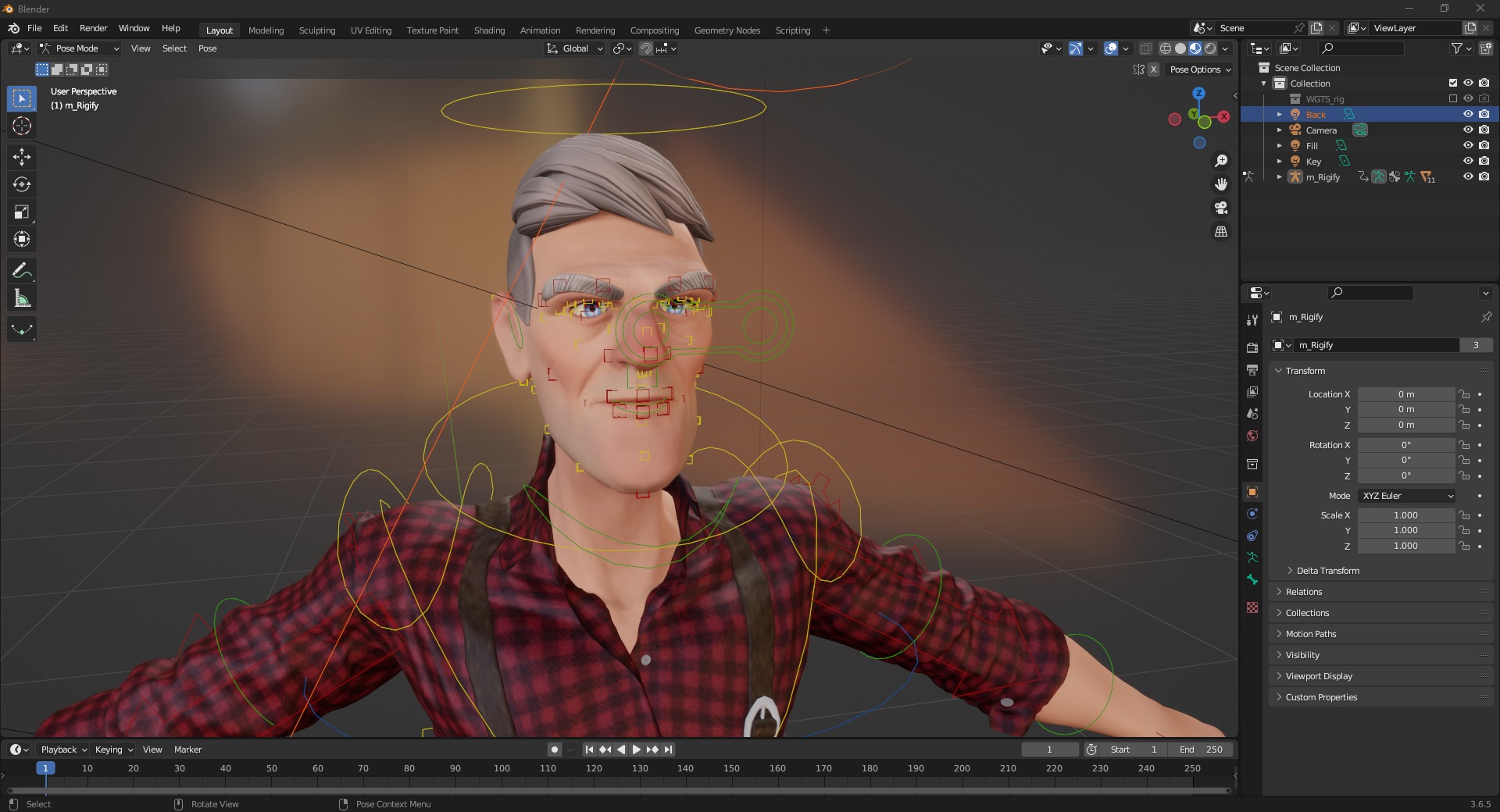 Confident Character Lumberjack Stylized Forester  Realism Low-poly 3D model_18