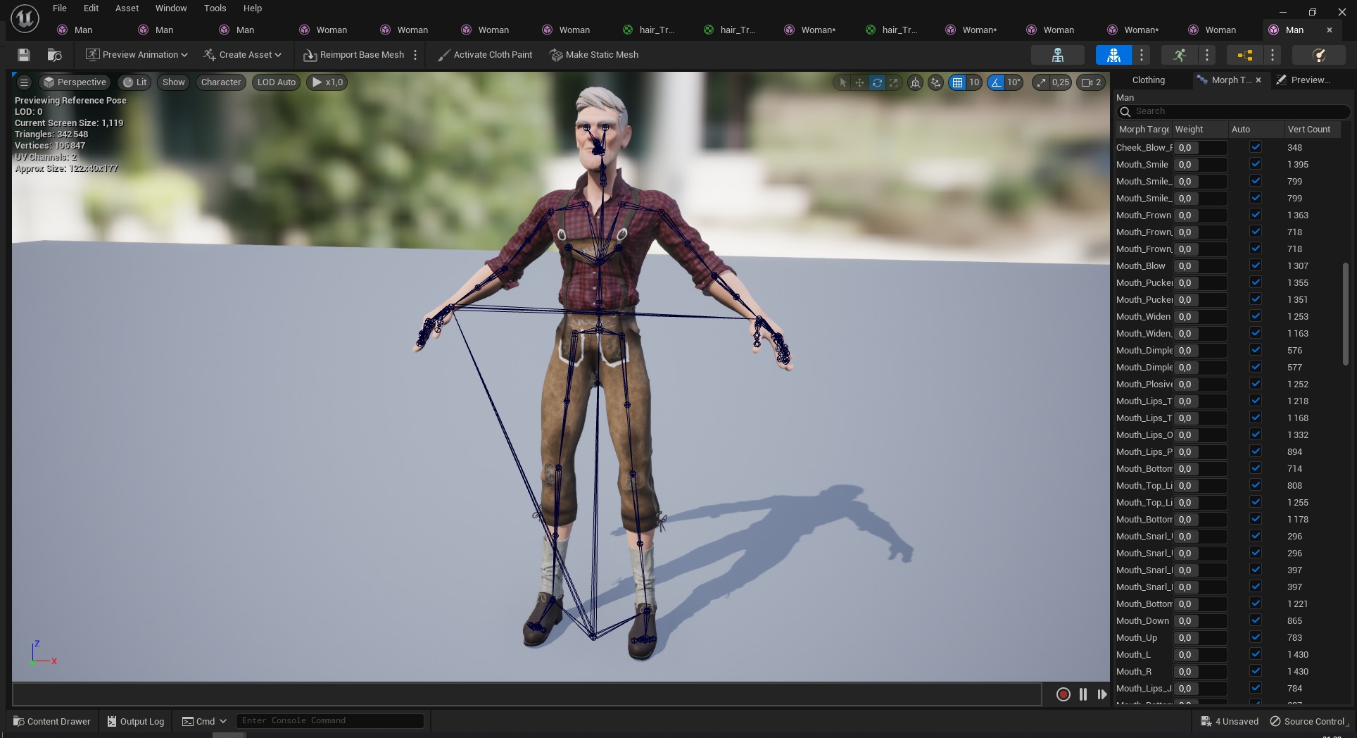 Confident Character Lumberjack Stylized Forester  Realism Low-poly 3D model_27