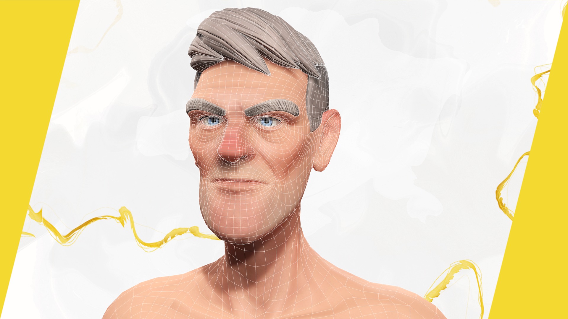 Confident Character Lumberjack Stylized Forester  Realism Low-poly 3D model_6