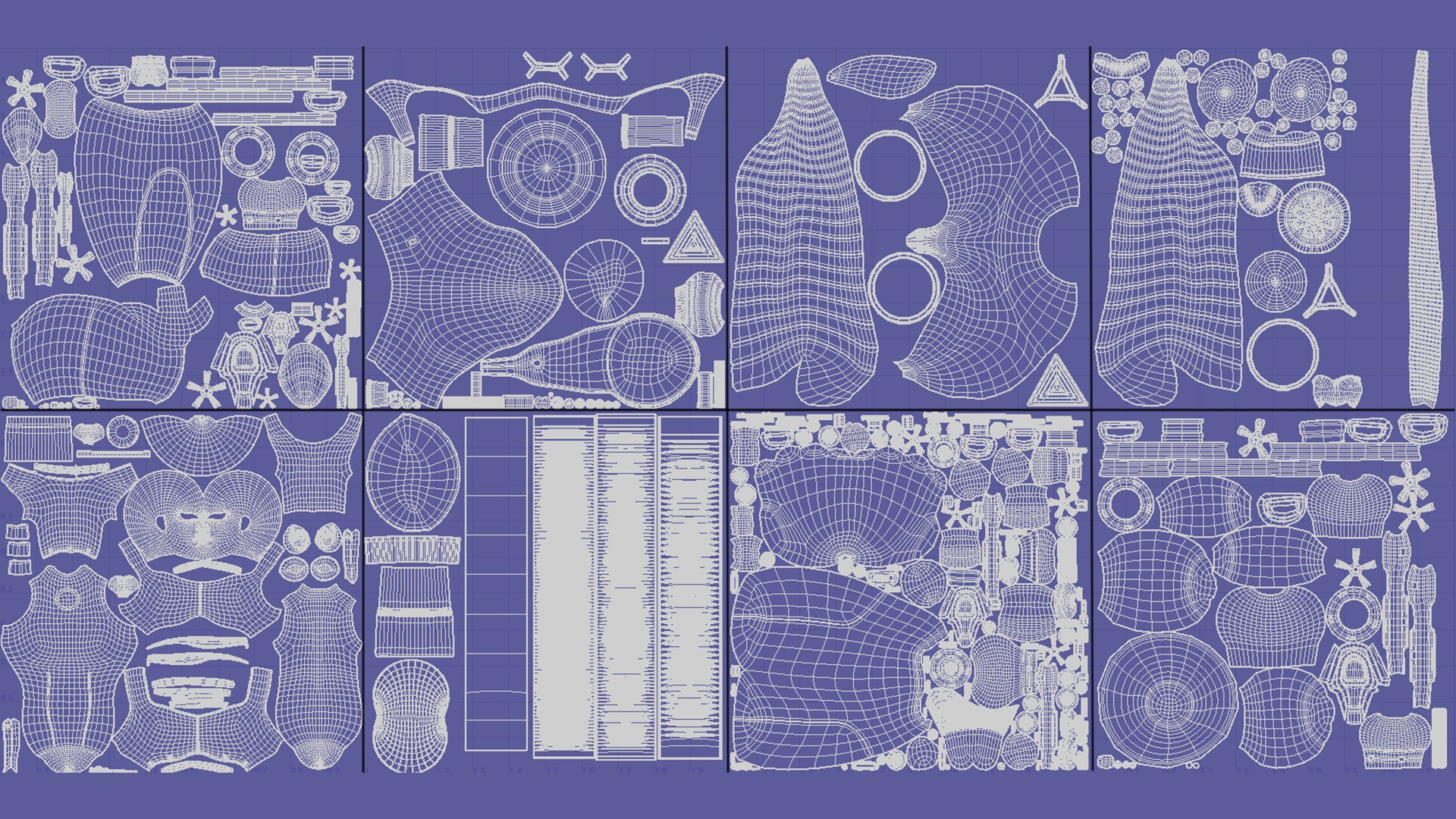 Robotic Character Hellen-Humanoid WITHOUT RIG Low-poly 3D model_17