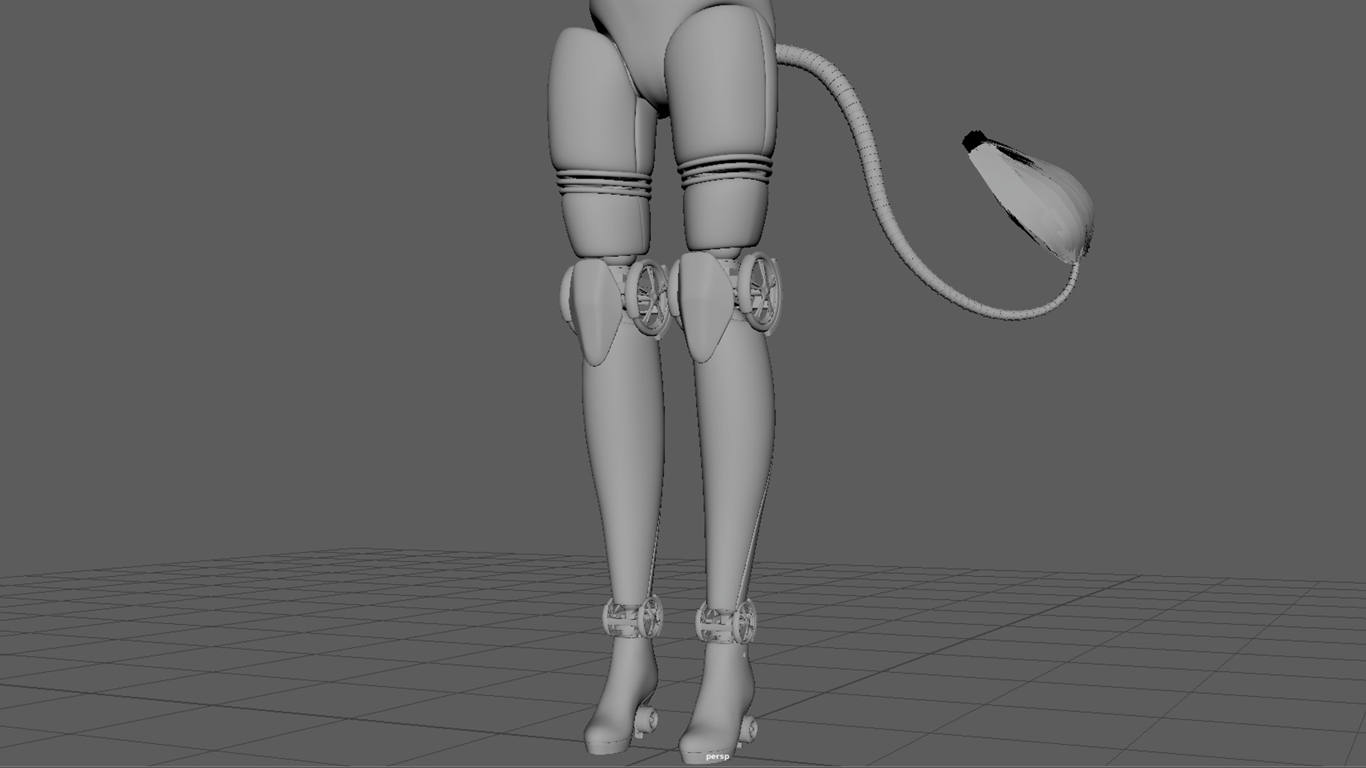 Robotic Character Hellen-Humanoid WITHOUT RIG Low-poly 3D model_13