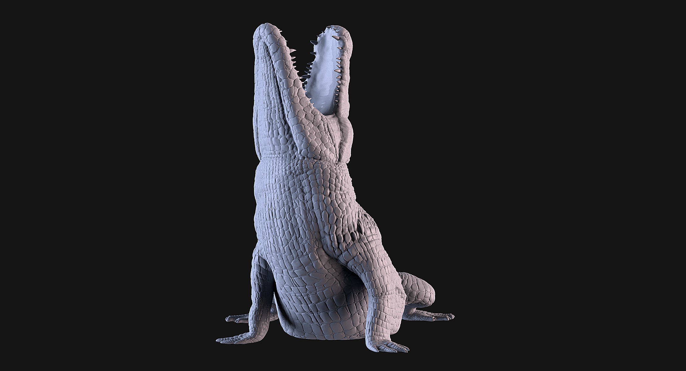 Crocodile 3D print model_1