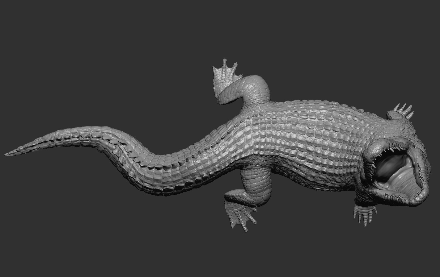 Crocodile 3D print model_14