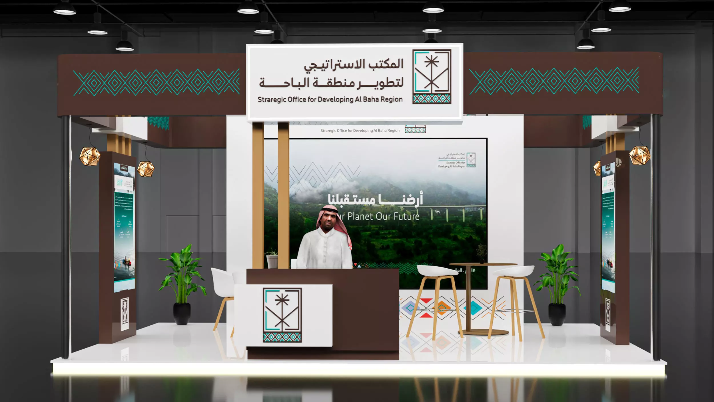 booth 6x4 open side  3D model_0