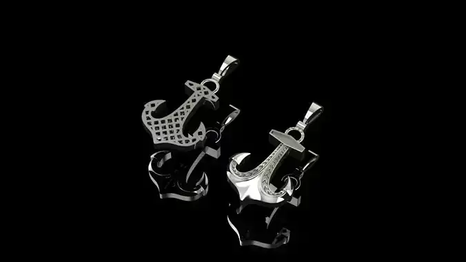 anchor pendant 3D print model