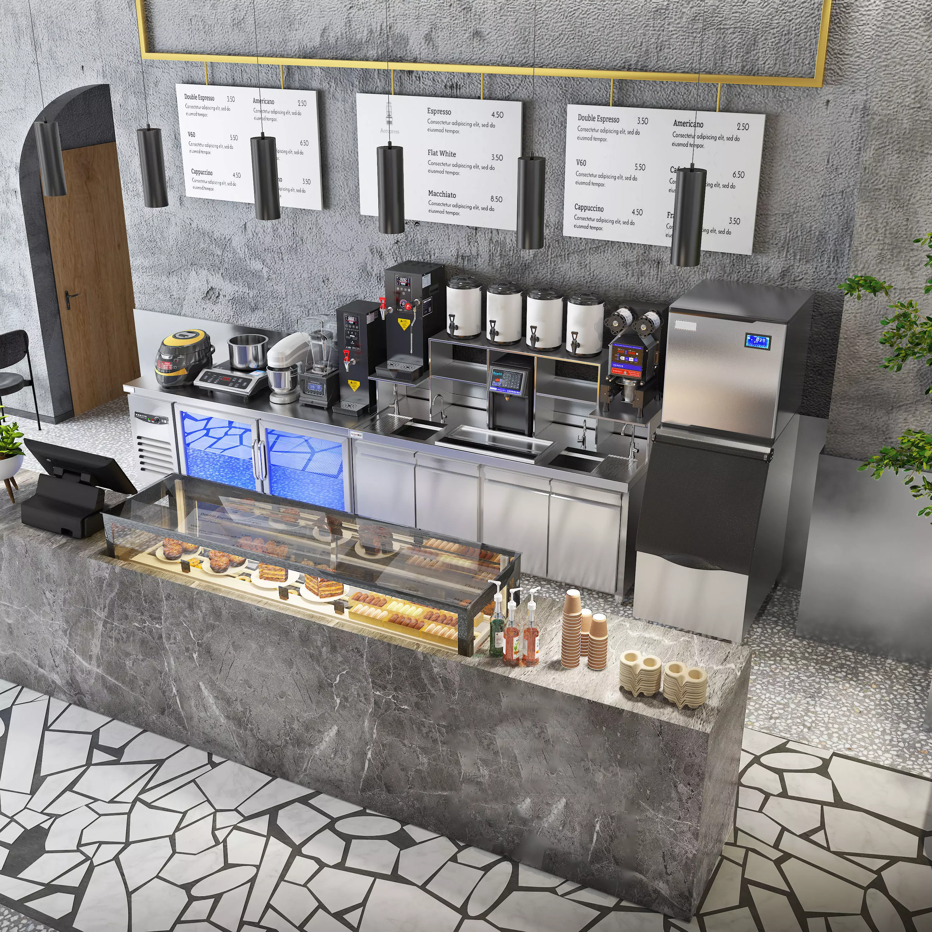 Tea bar equipment 21 3D model
