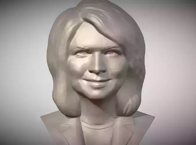 Martha Stewart bust ready for 3D printing 3D print model