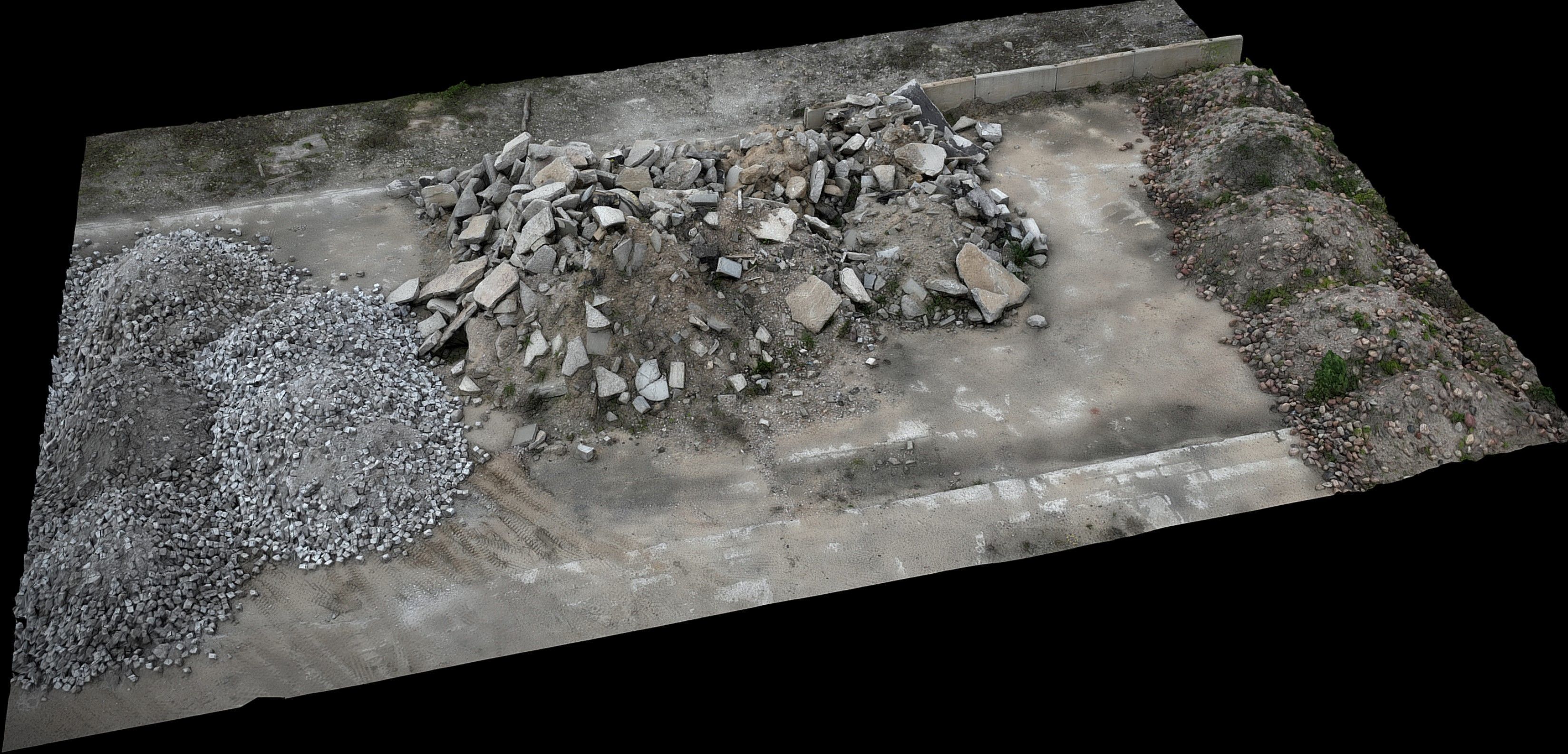 ruins ground debris construction-site photogrammetry Low-poly 3D model_2