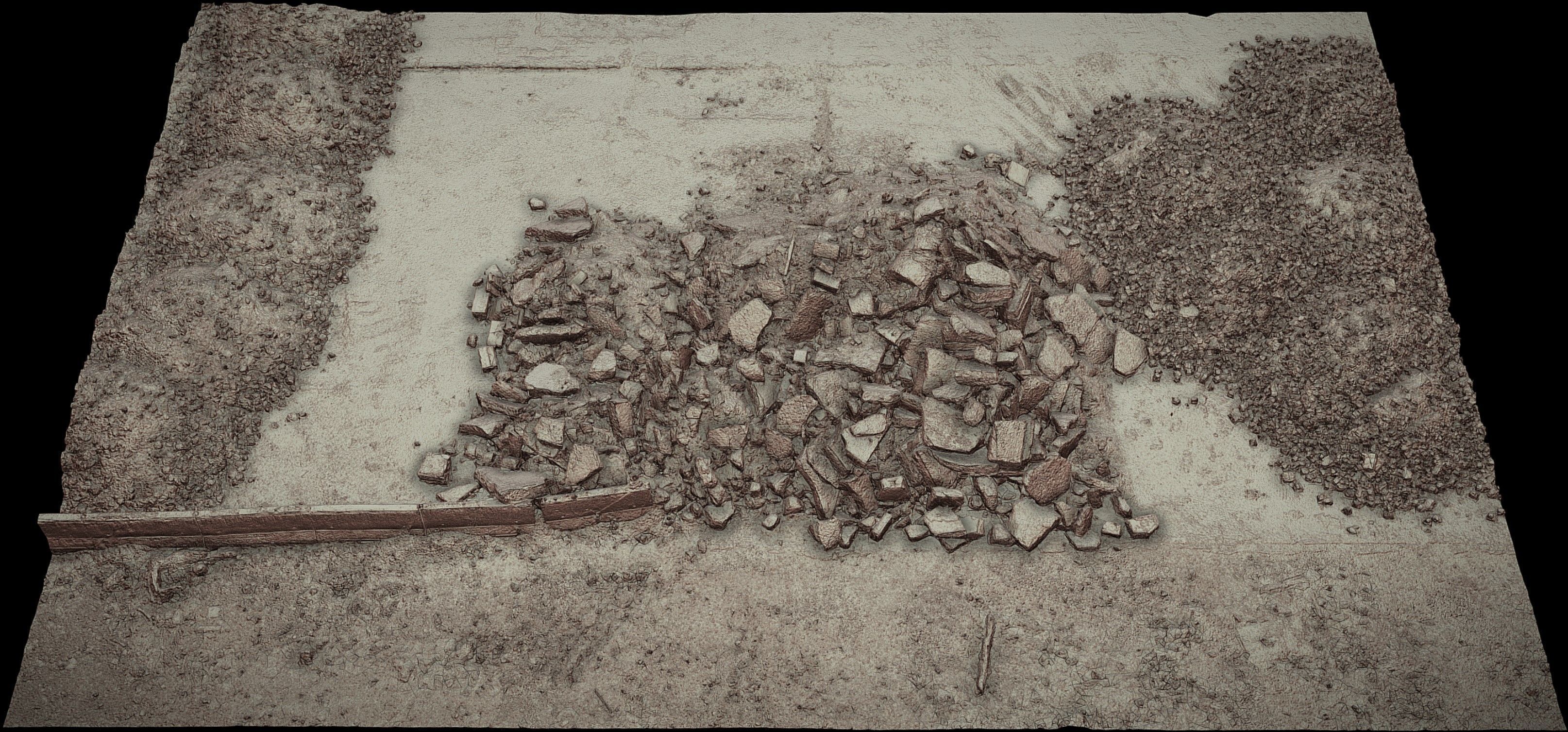 ruins ground debris construction-site photogrammetry Low-poly 3D model_4