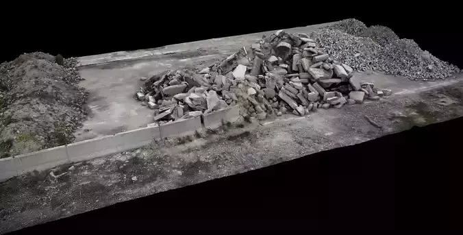 ruins ground debris construction-site photogrammetry