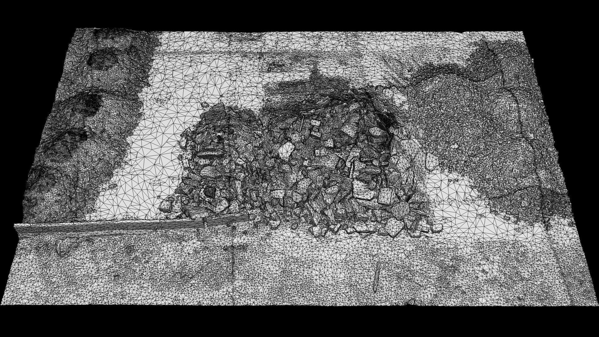 ruins ground debris construction-site photogrammetry Low-poly 3D model_5