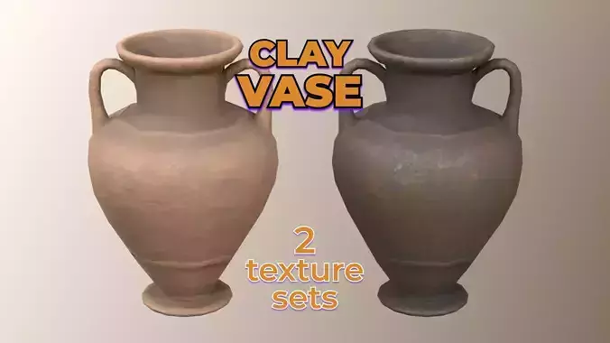 Dusty Ceramic Vase clay dirty old