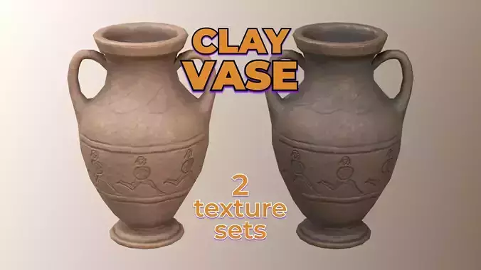 Ancient Ceramic Vase dusty antique pottery