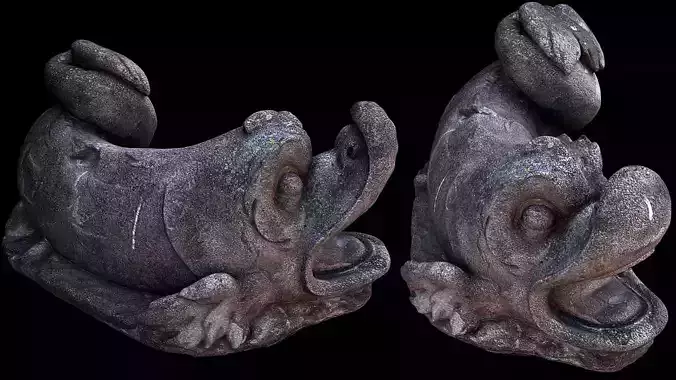 ancient ruins fountain debris part3 photogrammetry