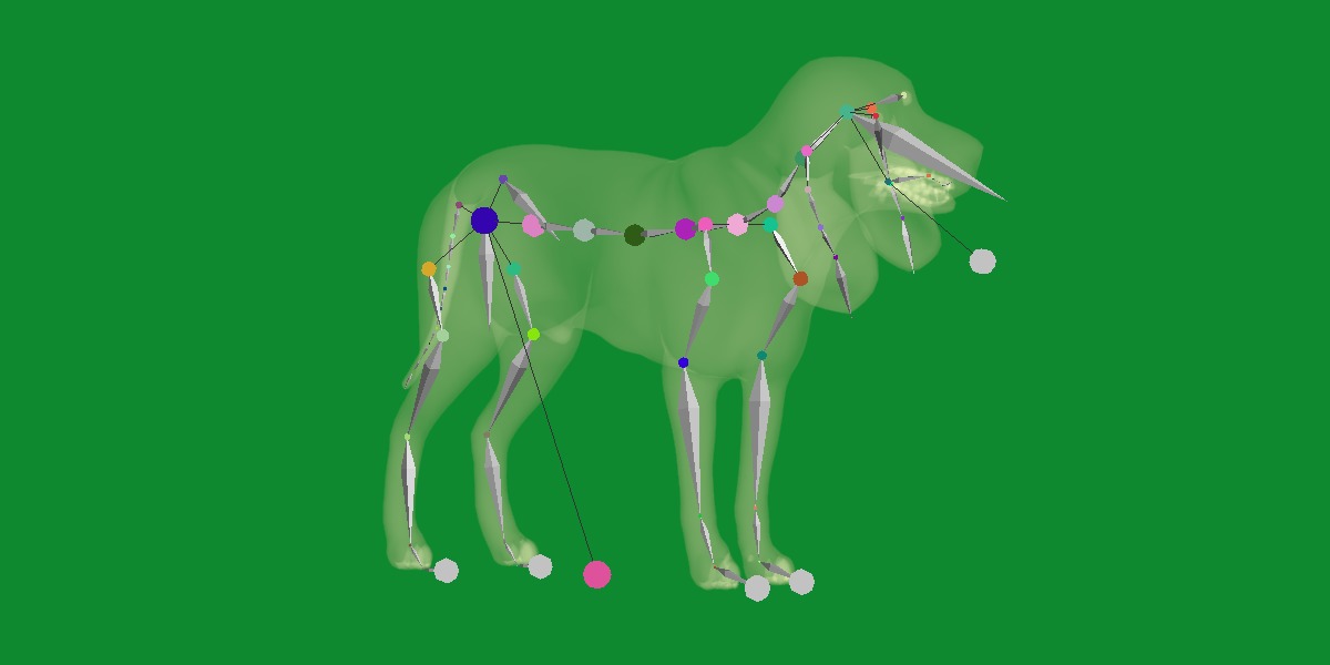 Black And Tan Coonhound Dog Low-poly 3D model_23