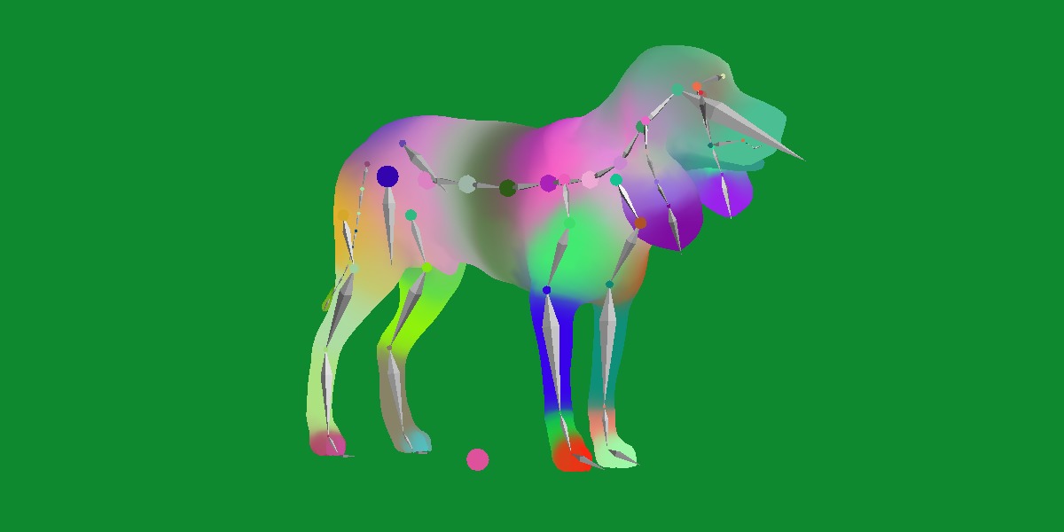 Black And Tan Coonhound Dog Low-poly 3D model_24