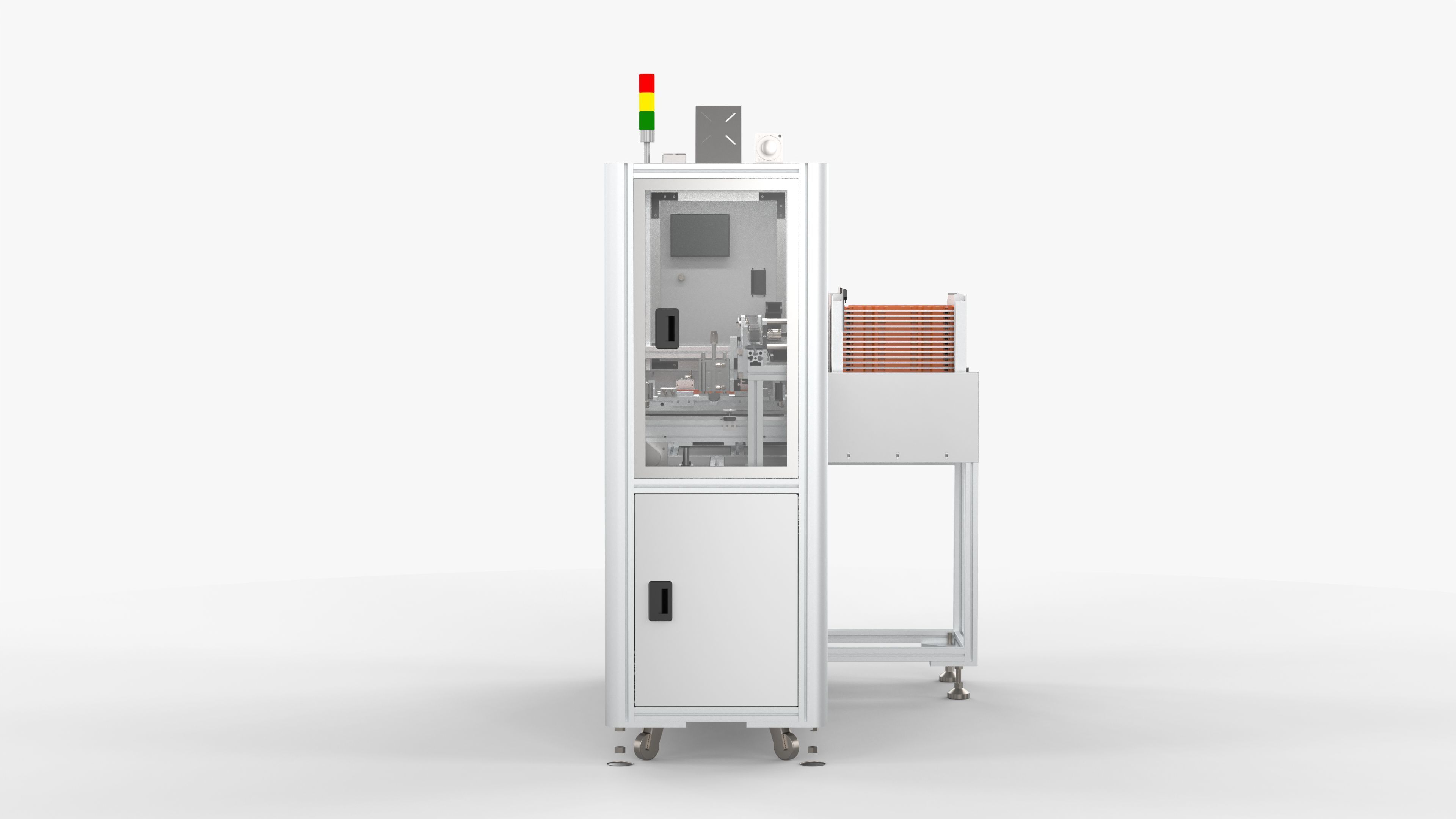 Automatic Tray Positioning and Recycling Machine 3D model_8