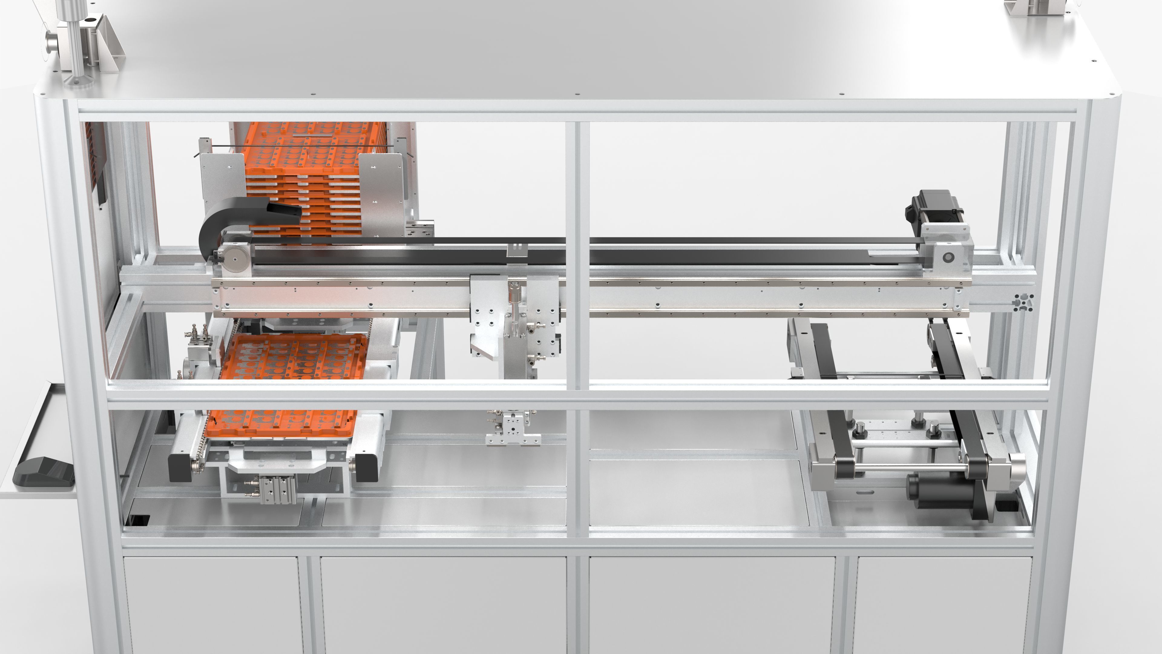 Automatic Tray Positioning and Recycling Machine 3D model_15