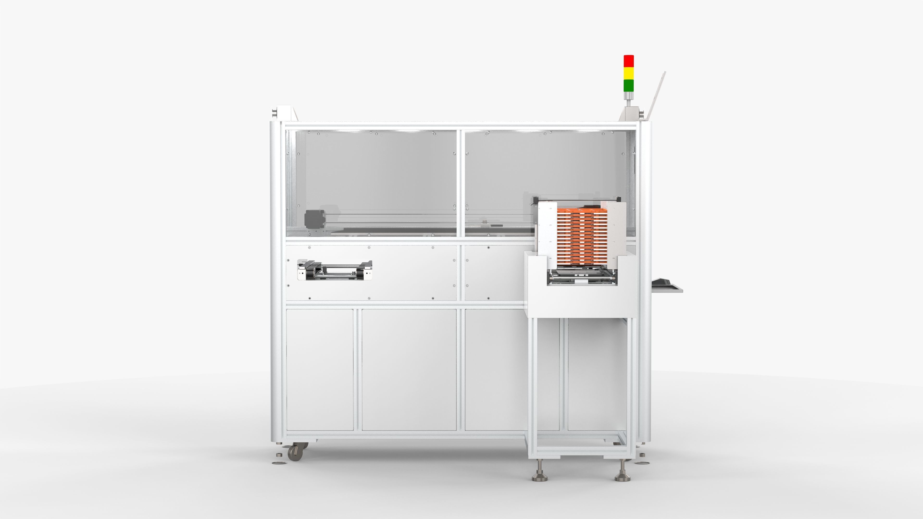 Automatic Tray Positioning and Recycling Machine 3D model_7