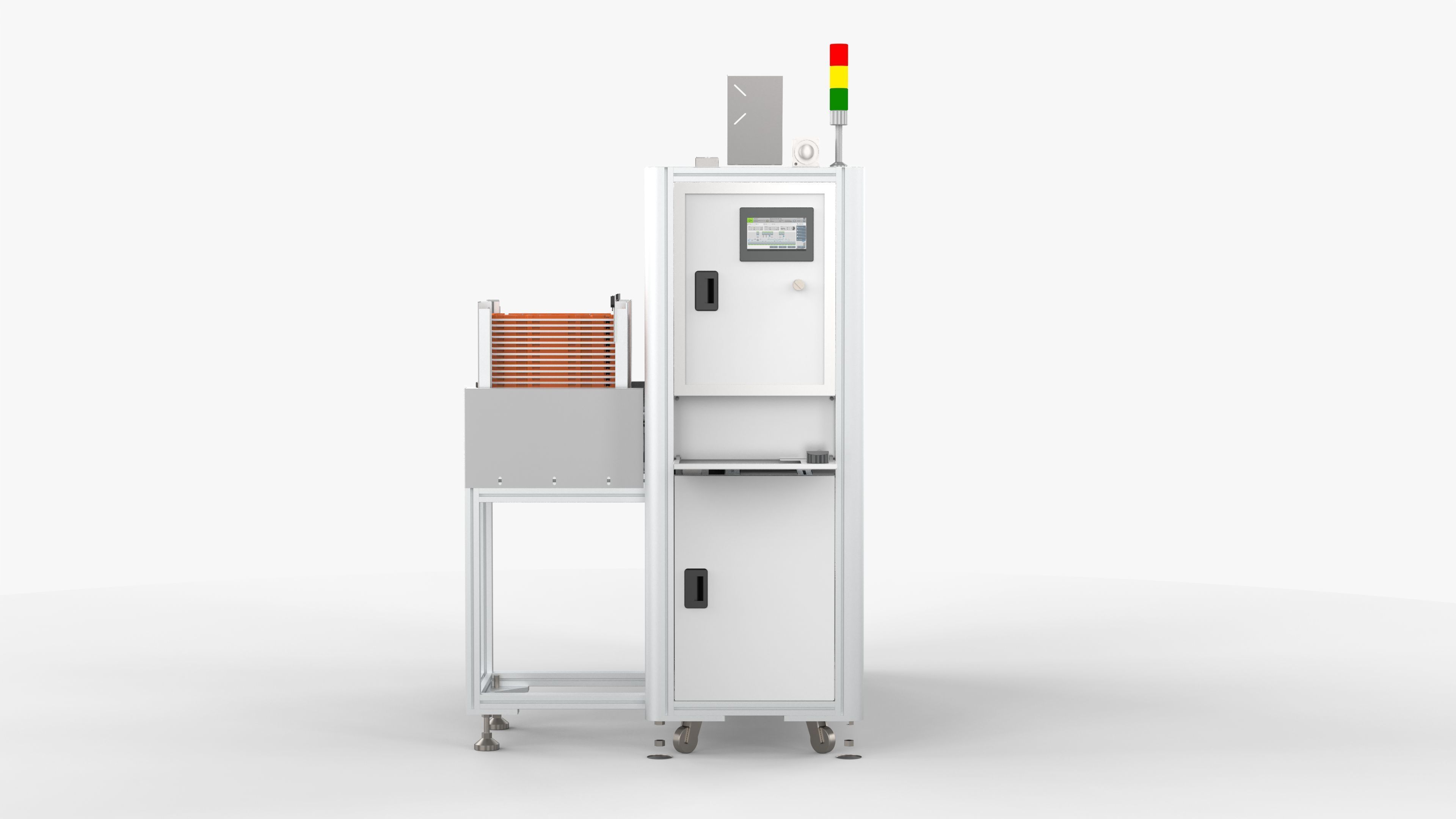 Automatic Tray Positioning and Recycling Machine 3D model_6