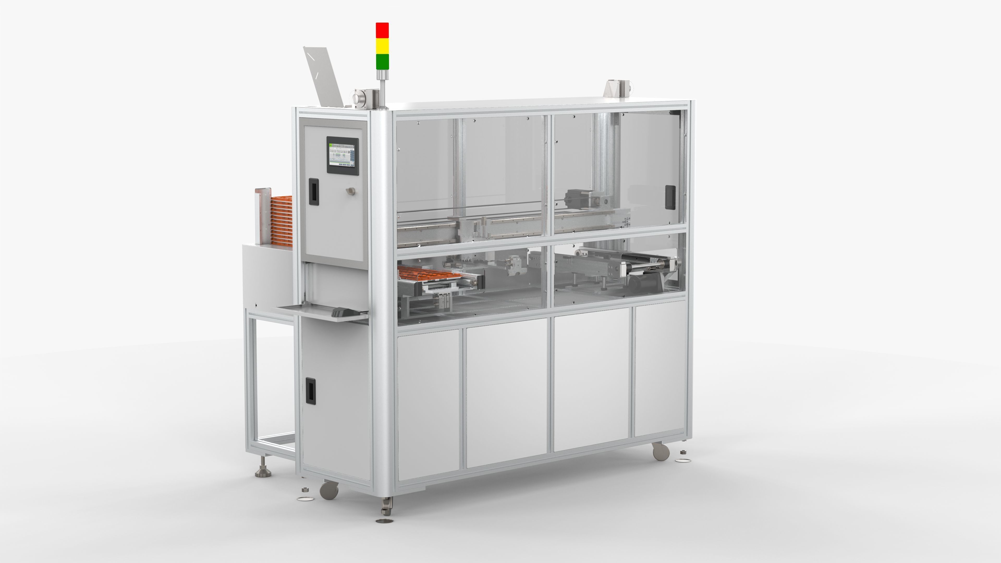 Automatic Tray Positioning and Recycling Machine 3D model_1