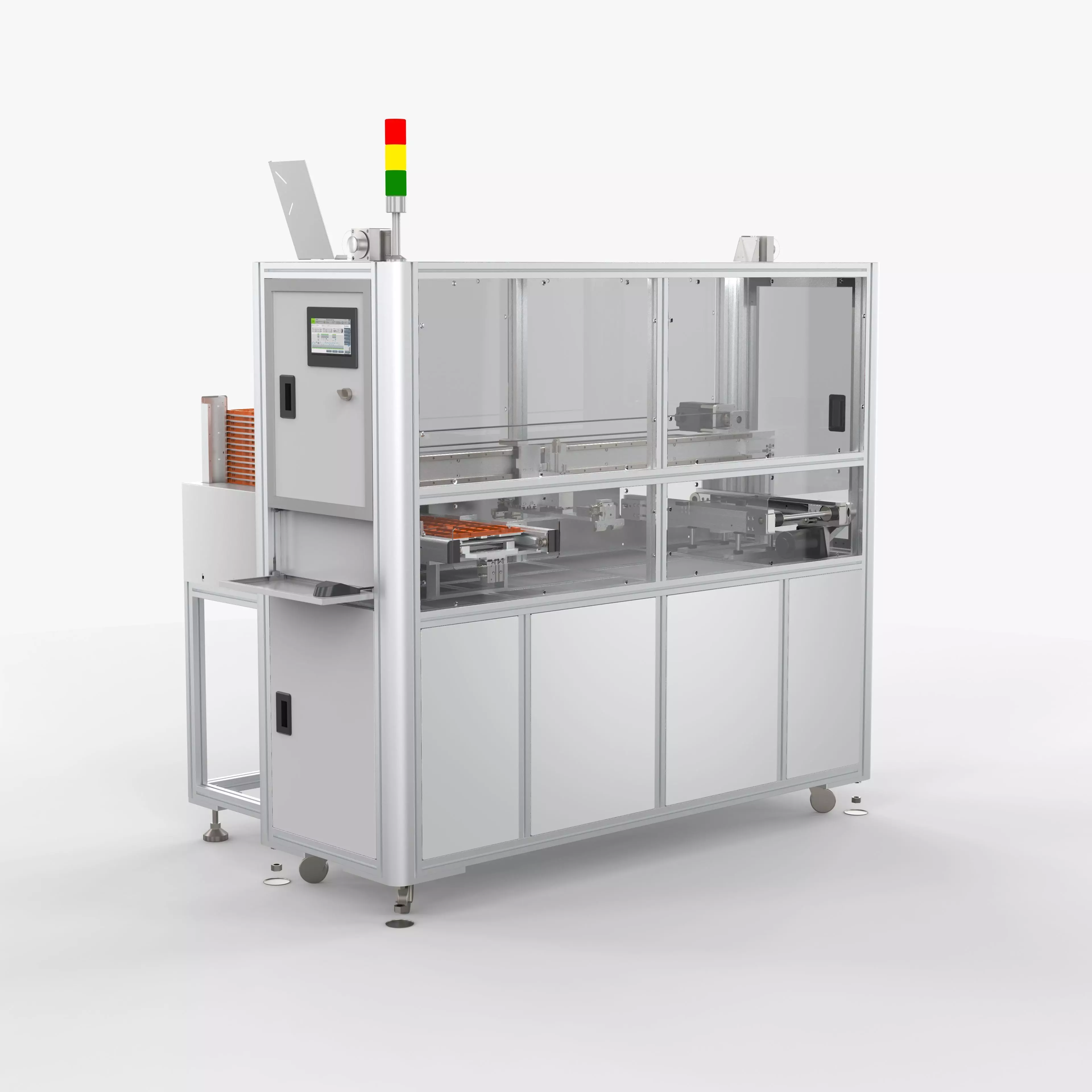 Automatic Tray Positioning and Recycling Machine 3D model_0
