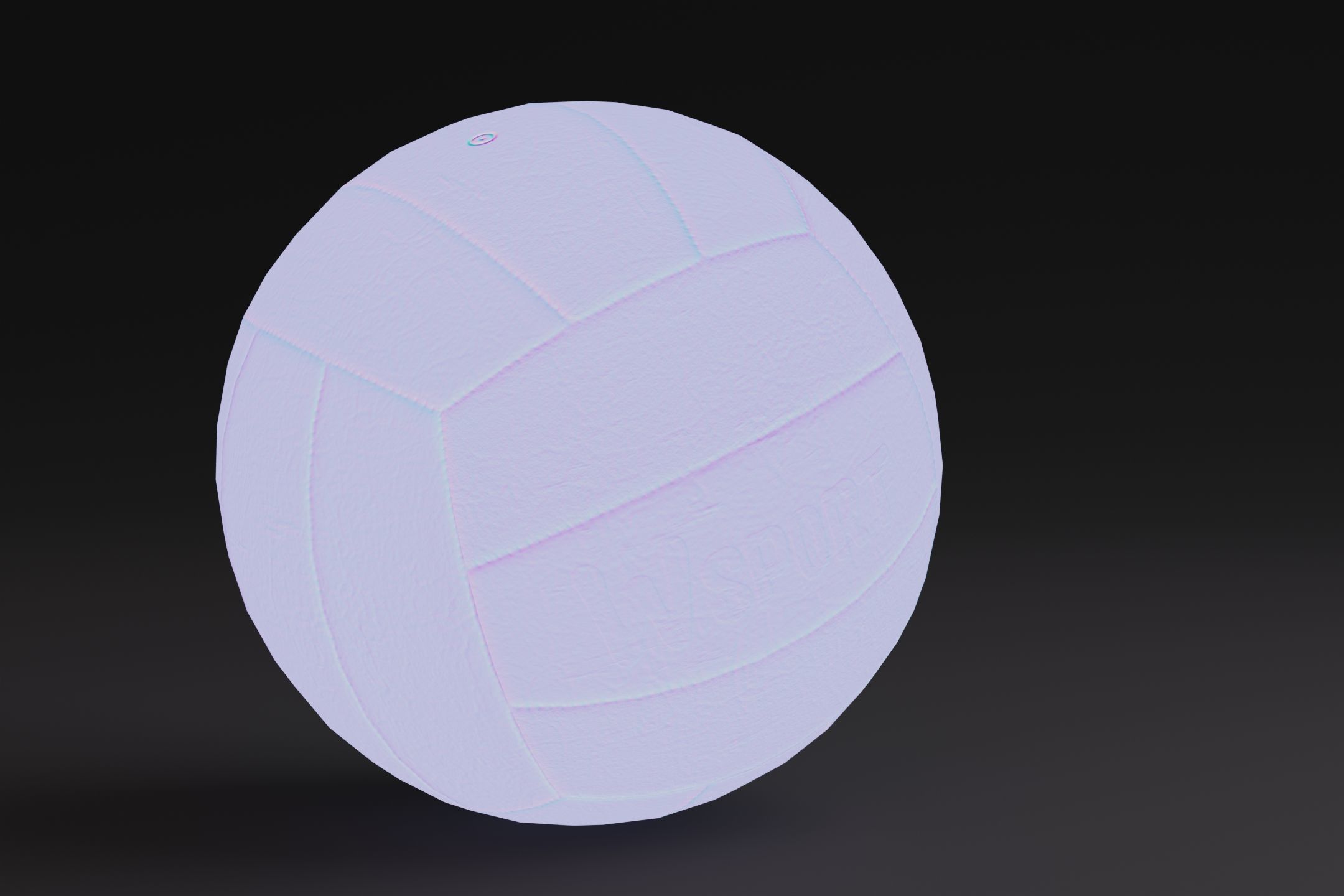Volleyball Ball Low-poly 3D model_11