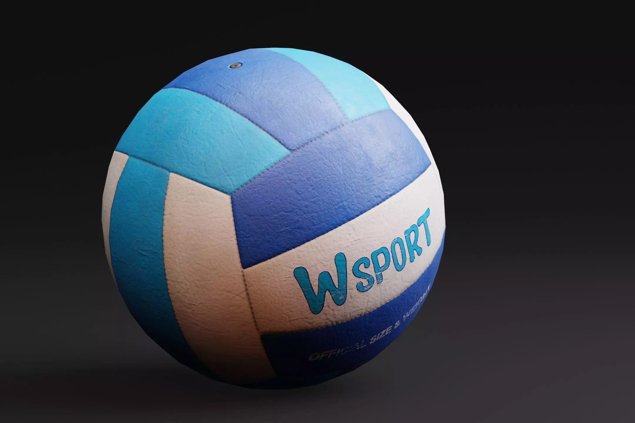 Volleyball Ball Low-poly 3D model_0