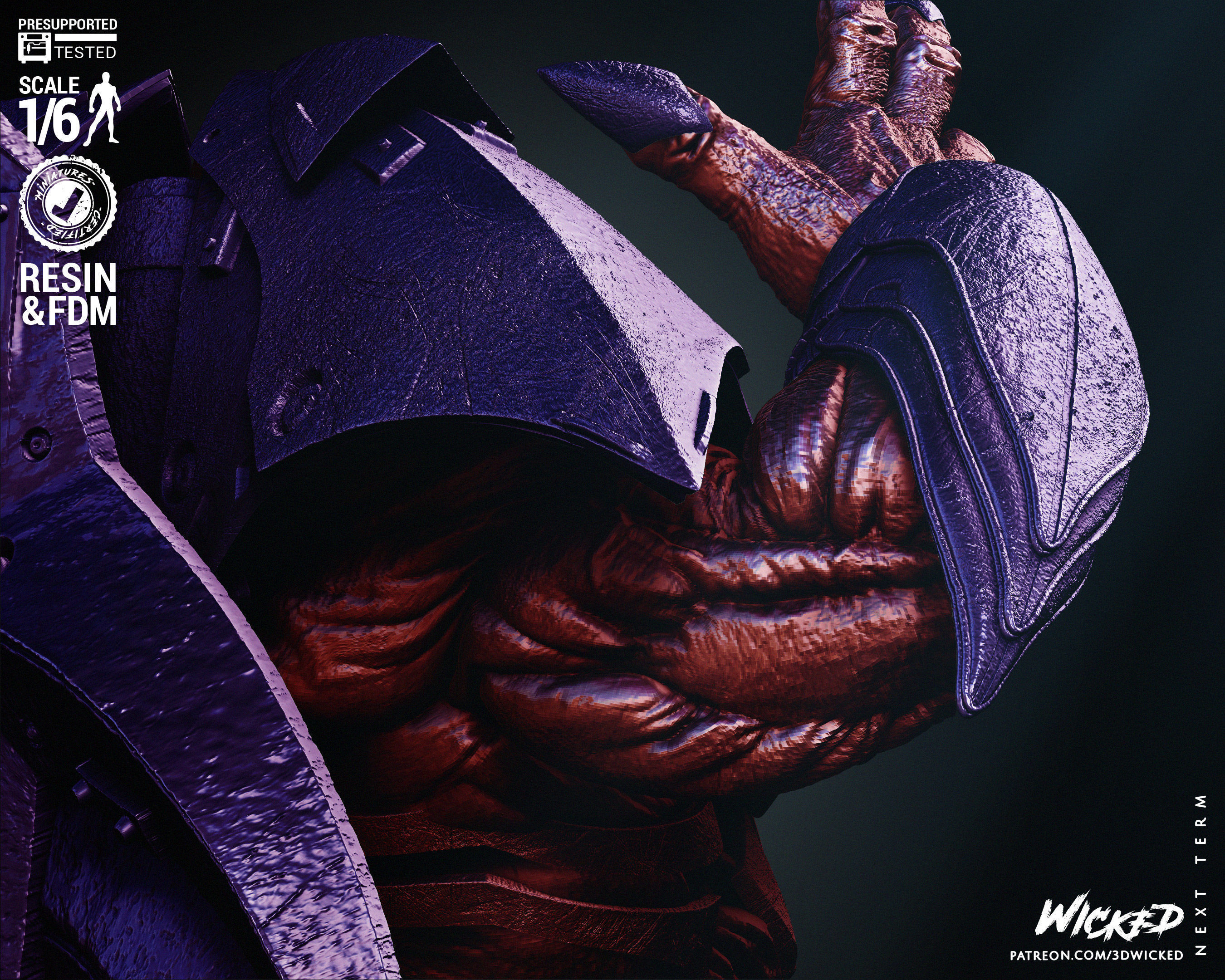 Wicked Marvel Onslaught Sculpture 3D print model_16