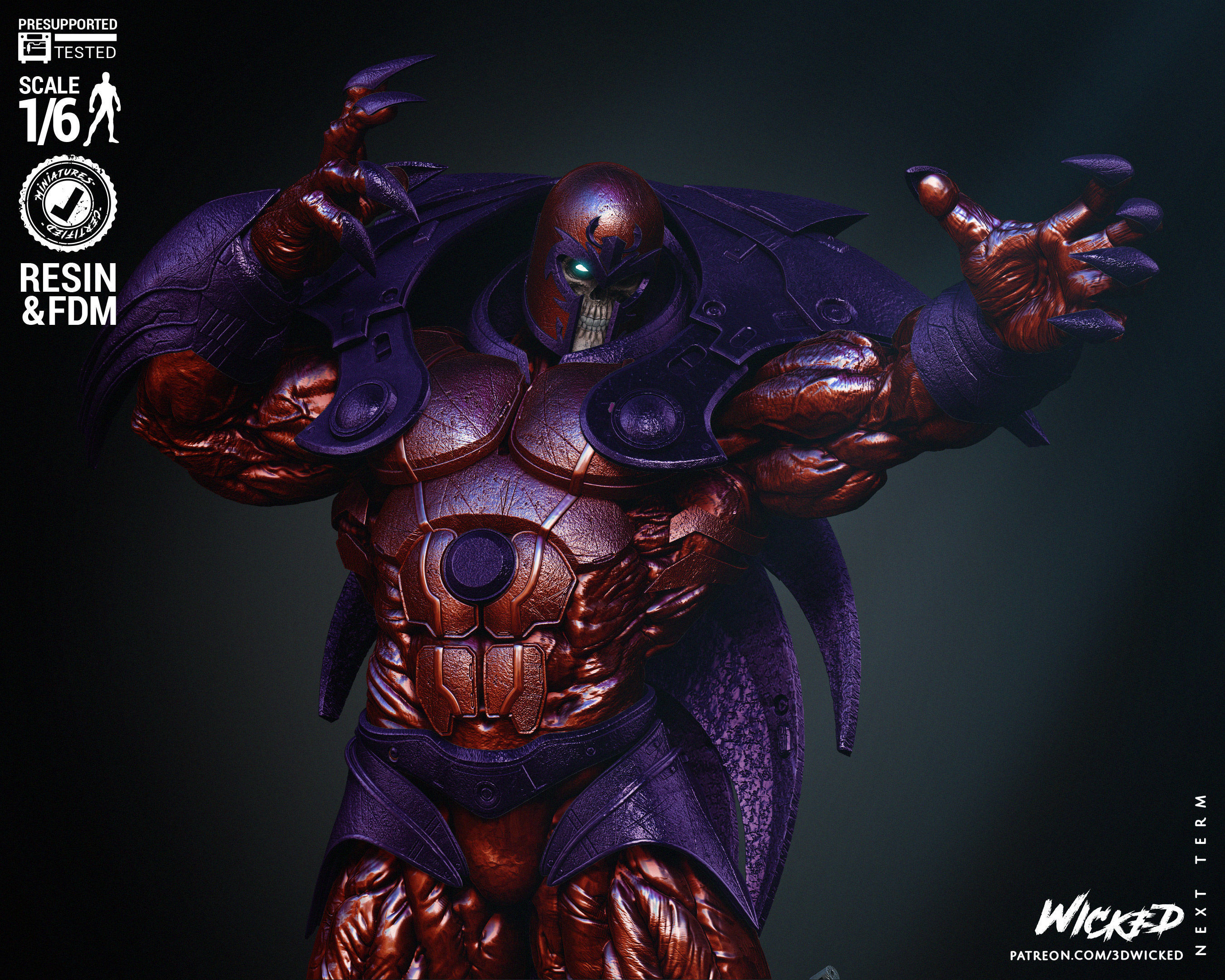 Wicked Marvel Onslaught Sculpture 3D print model_7
