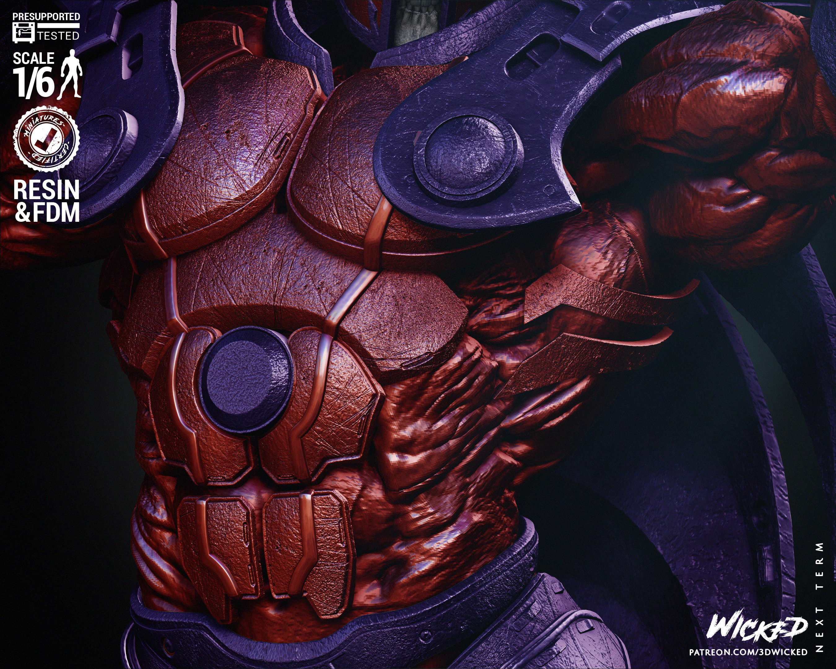 Wicked Marvel Onslaught Sculpture 3D print model_18