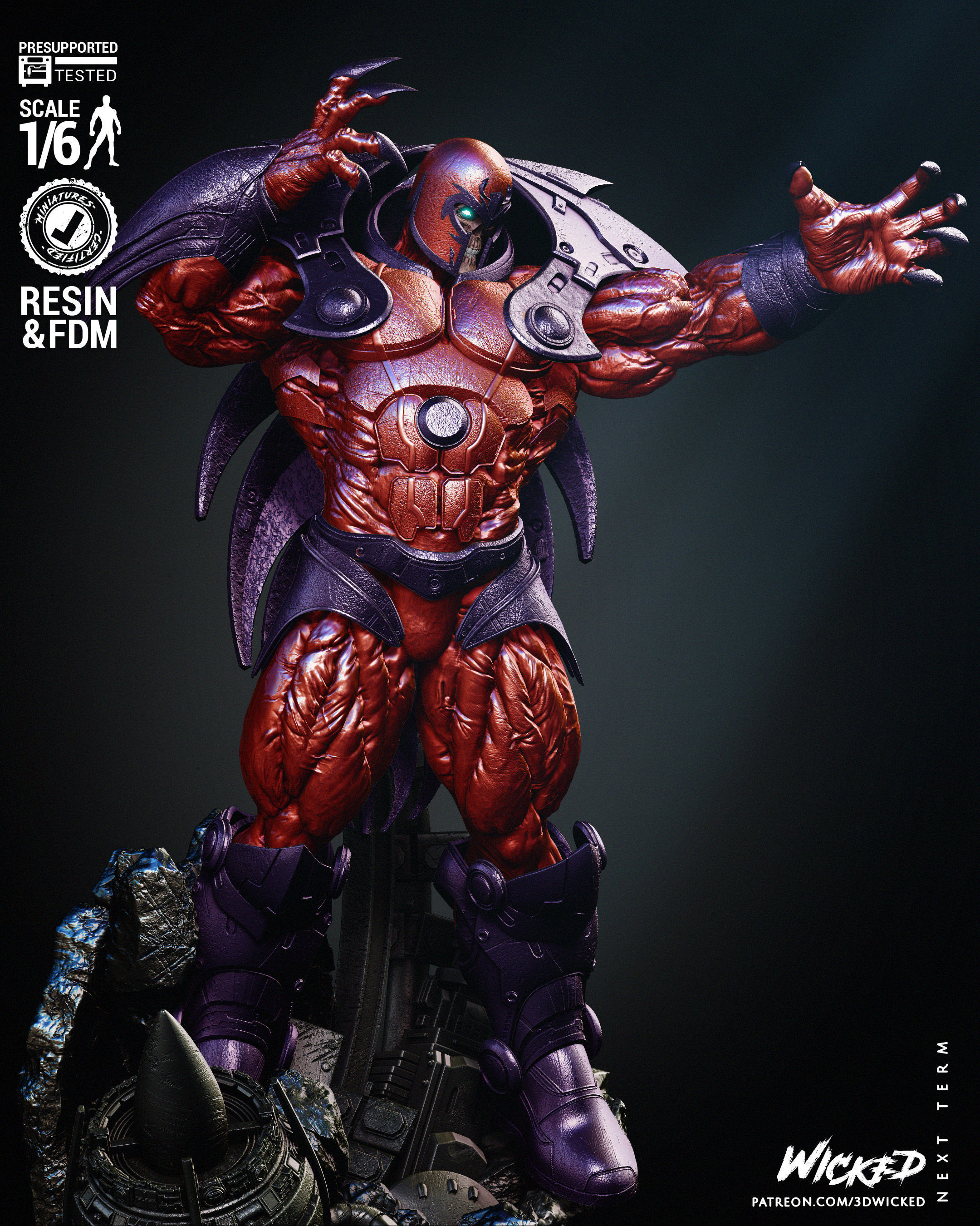 Wicked Marvel Onslaught Sculpture 3D print model_23