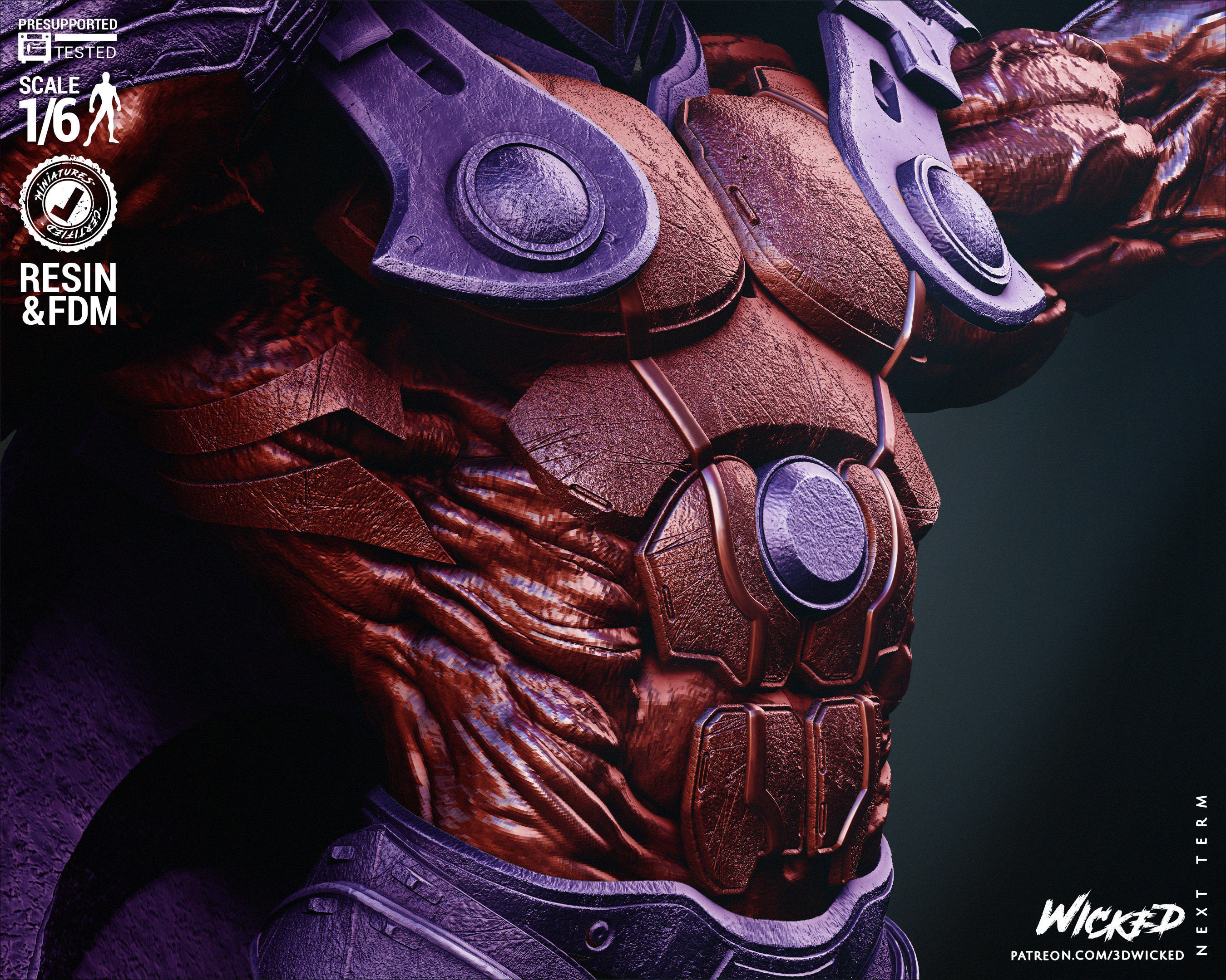 Wicked Marvel Onslaught Sculpture 3D print model_22