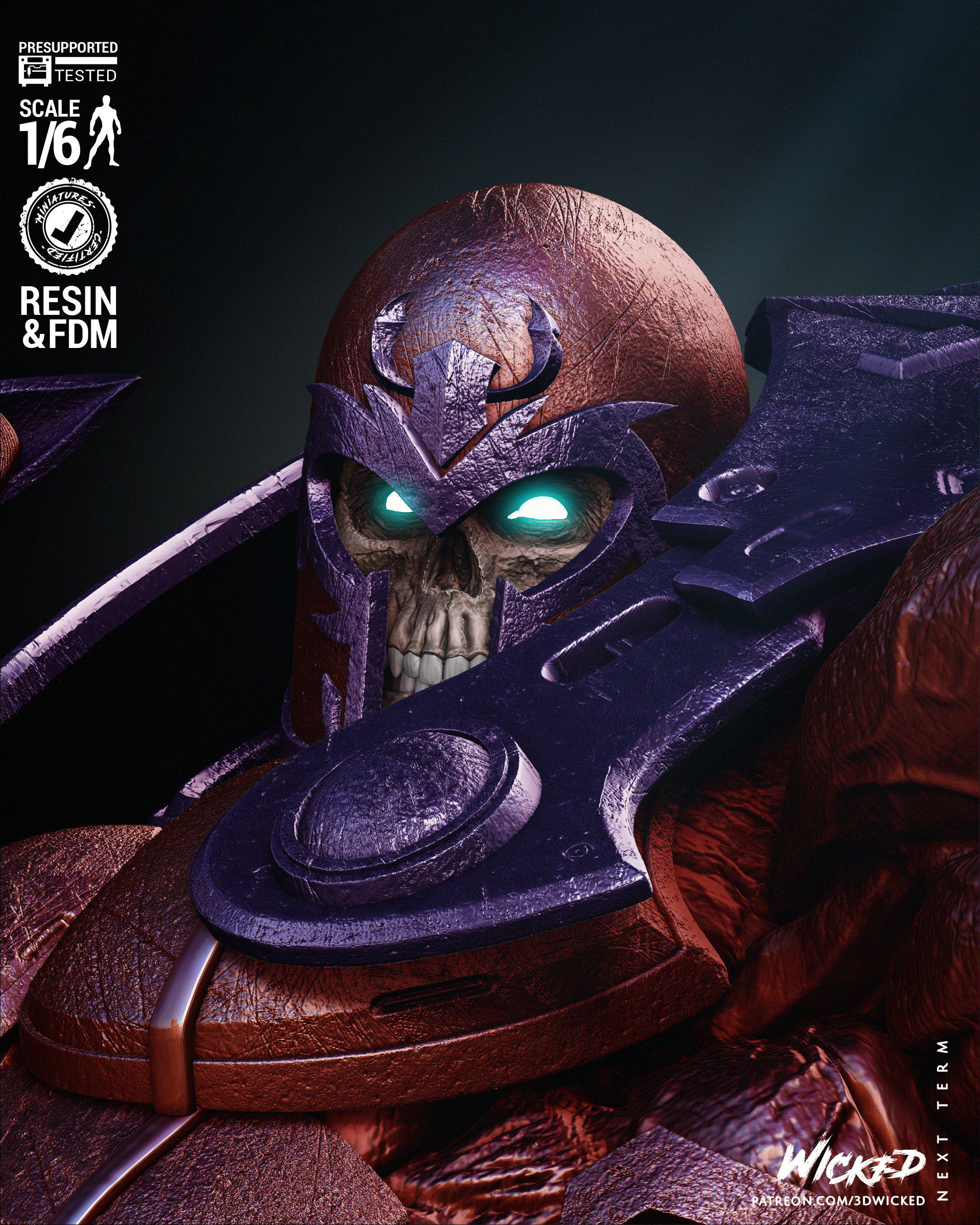 Wicked Marvel Onslaught Sculpture 3D print model_40