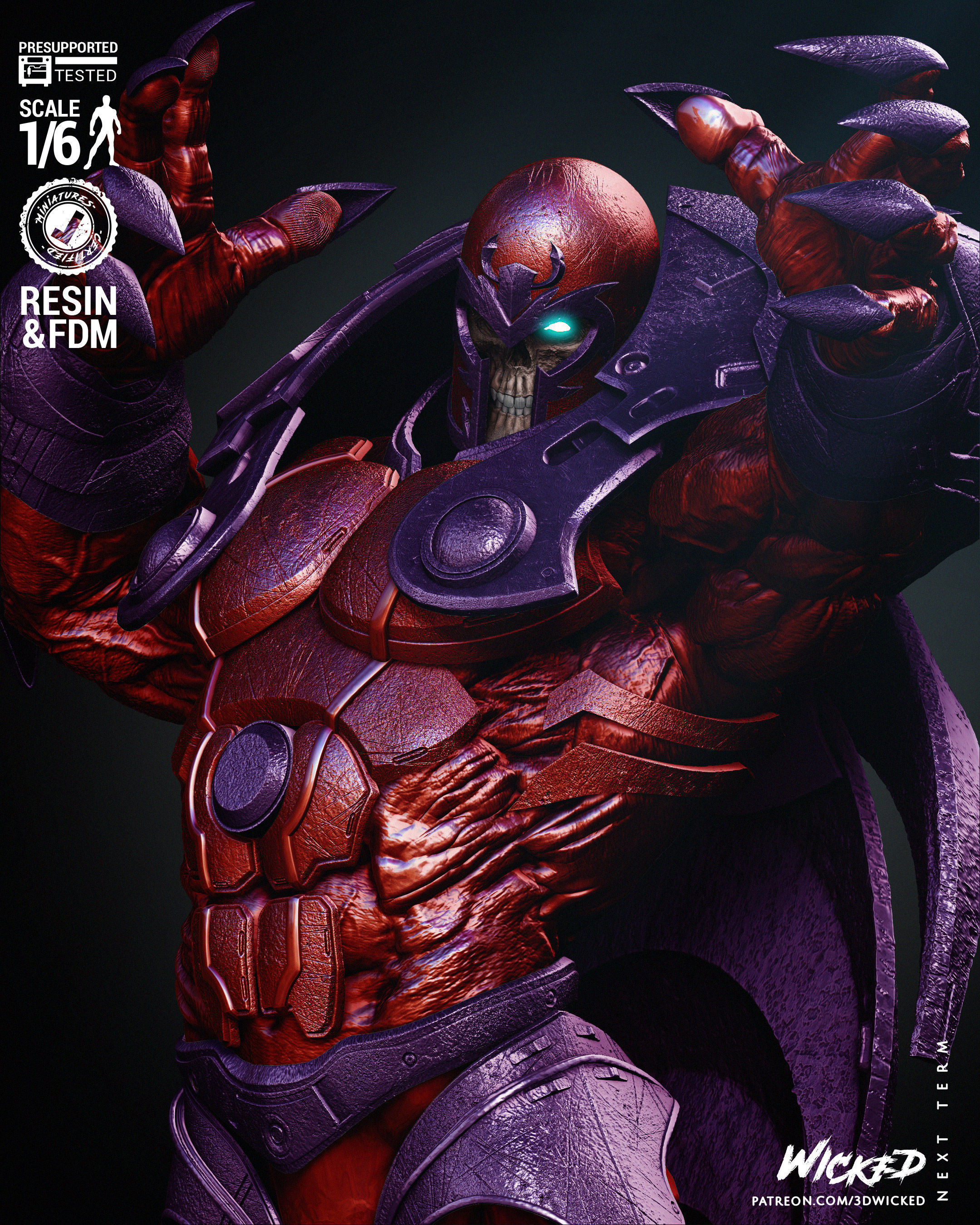 Wicked Marvel Onslaught Sculpture 3D print model_39