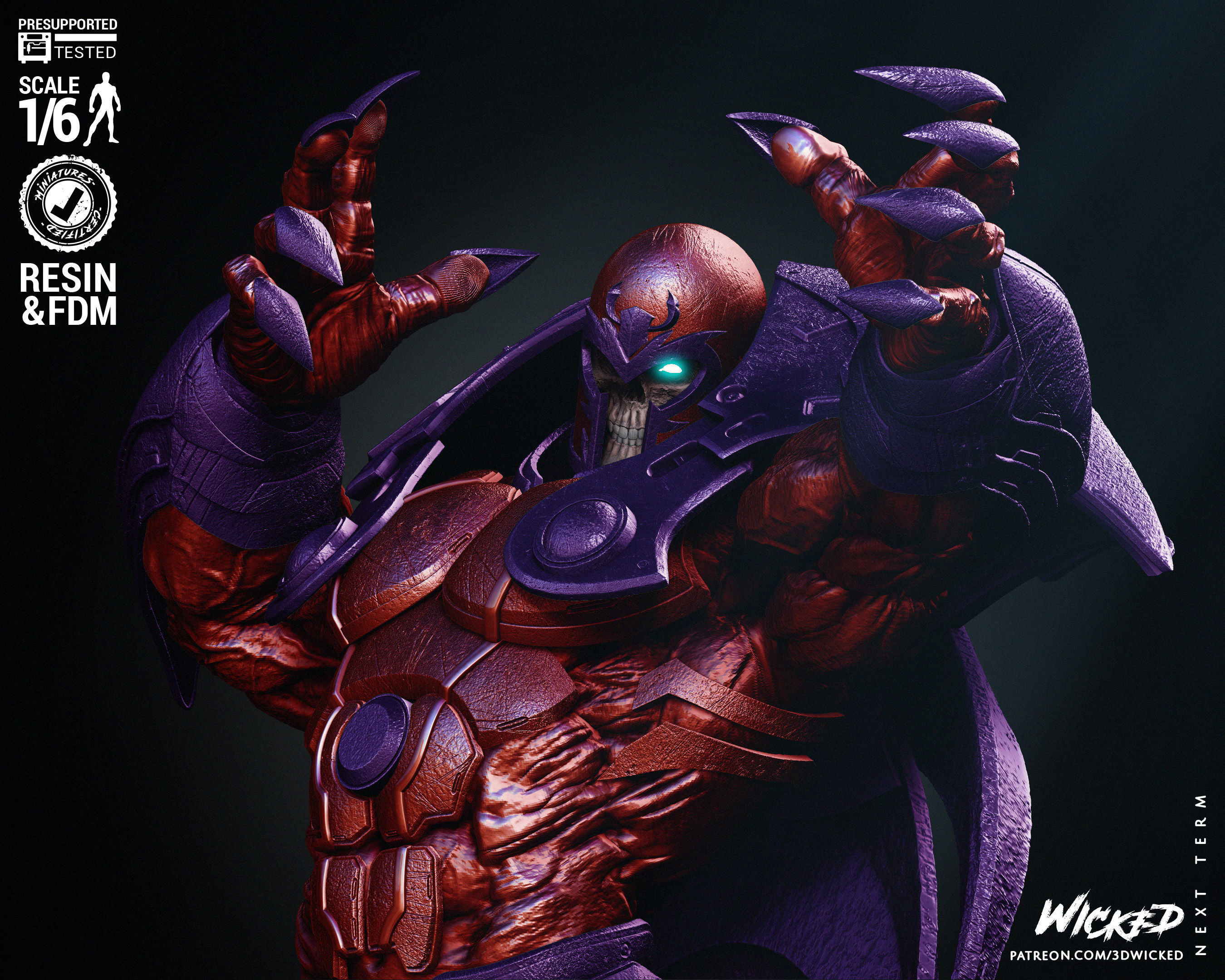Wicked Marvel Onslaught Sculpture 3D print model_27