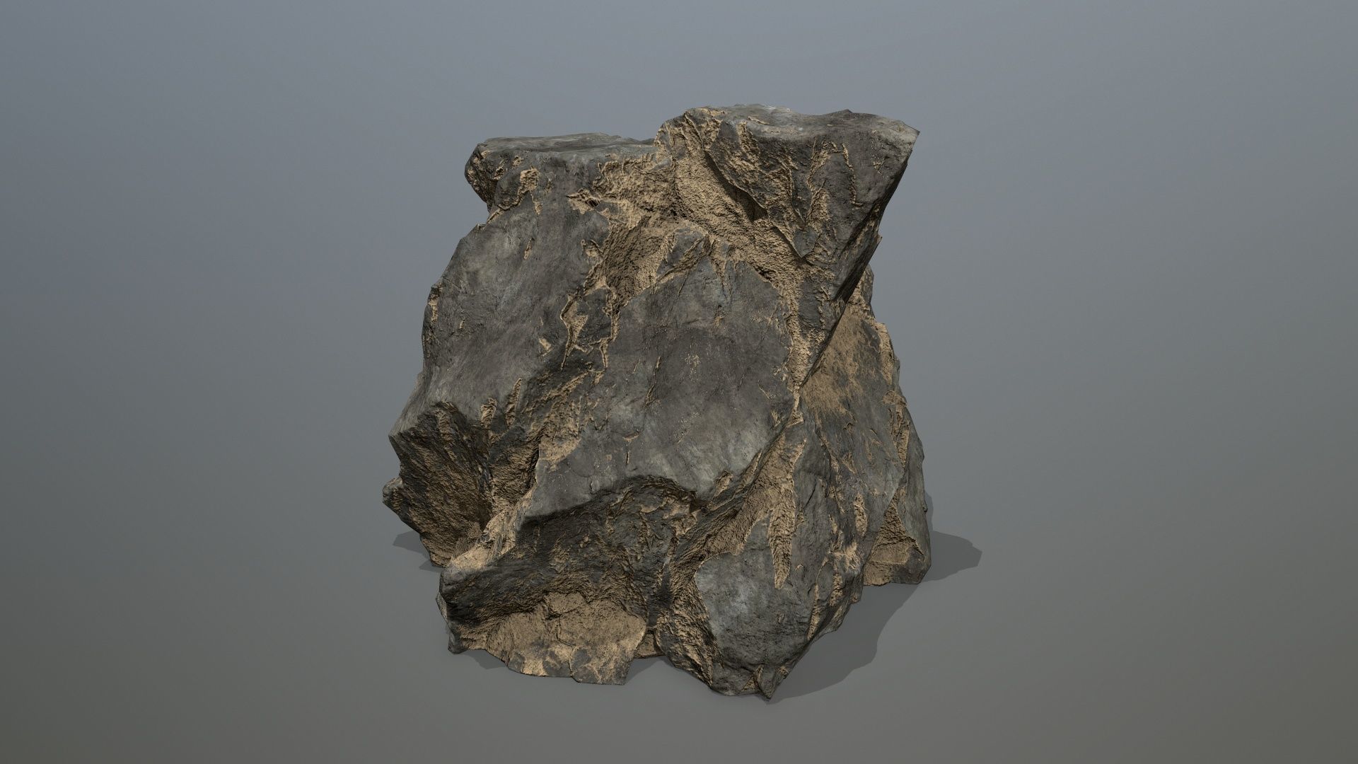 desert cliff rocks Low-poly 3D model_15
