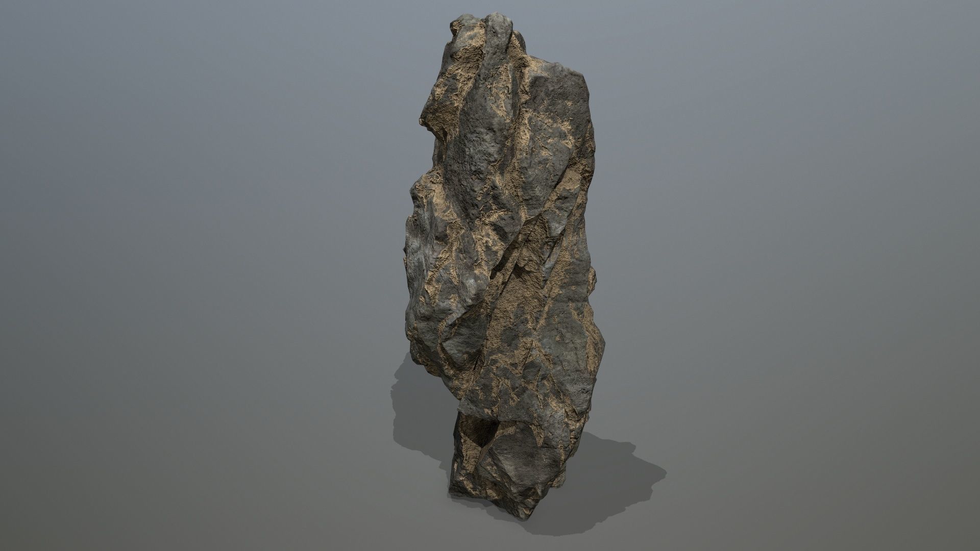 desert cliff rocks Low-poly 3D model_22