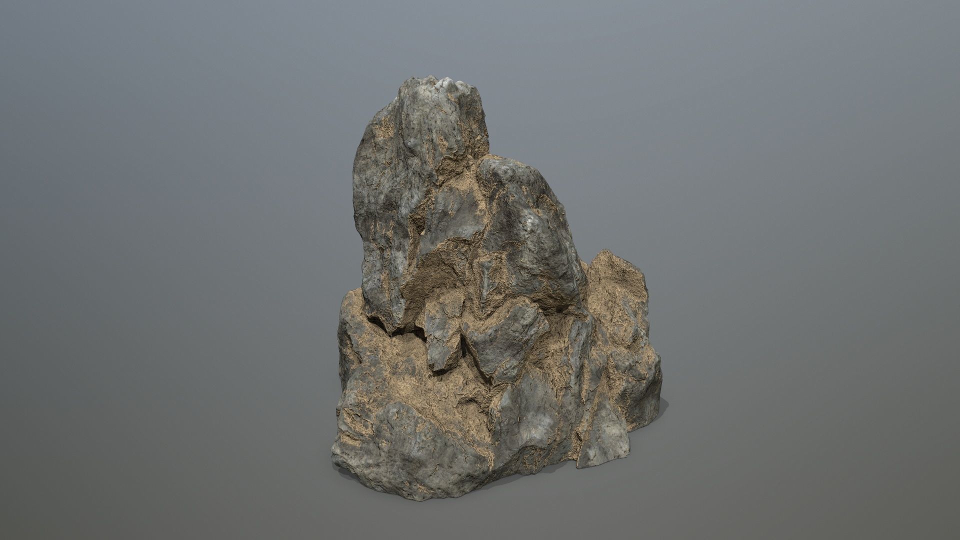 desert cliff rocks Low-poly 3D model_18