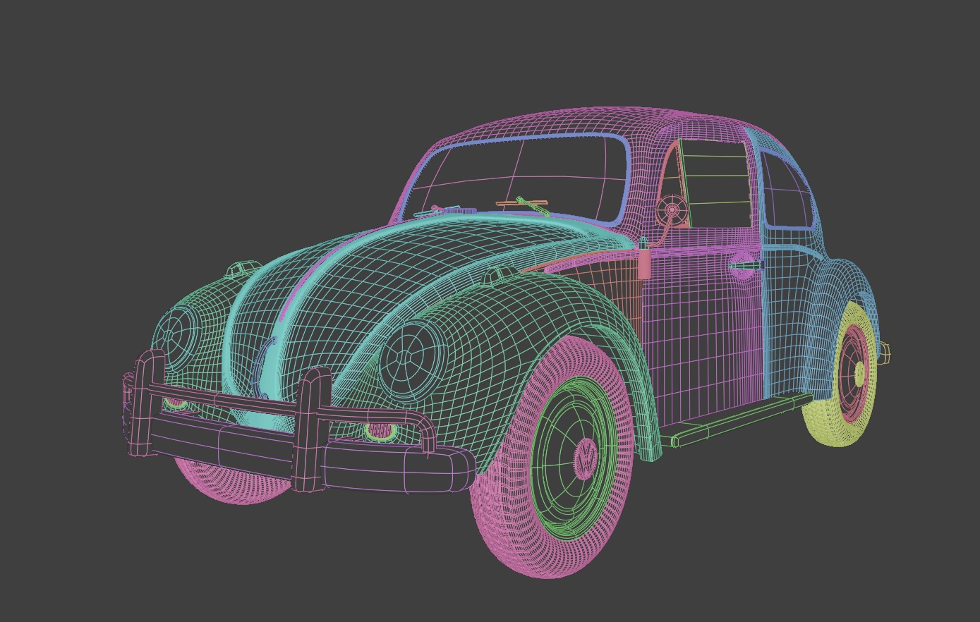 Bumblebee - transformers VW beetle 3D model_4