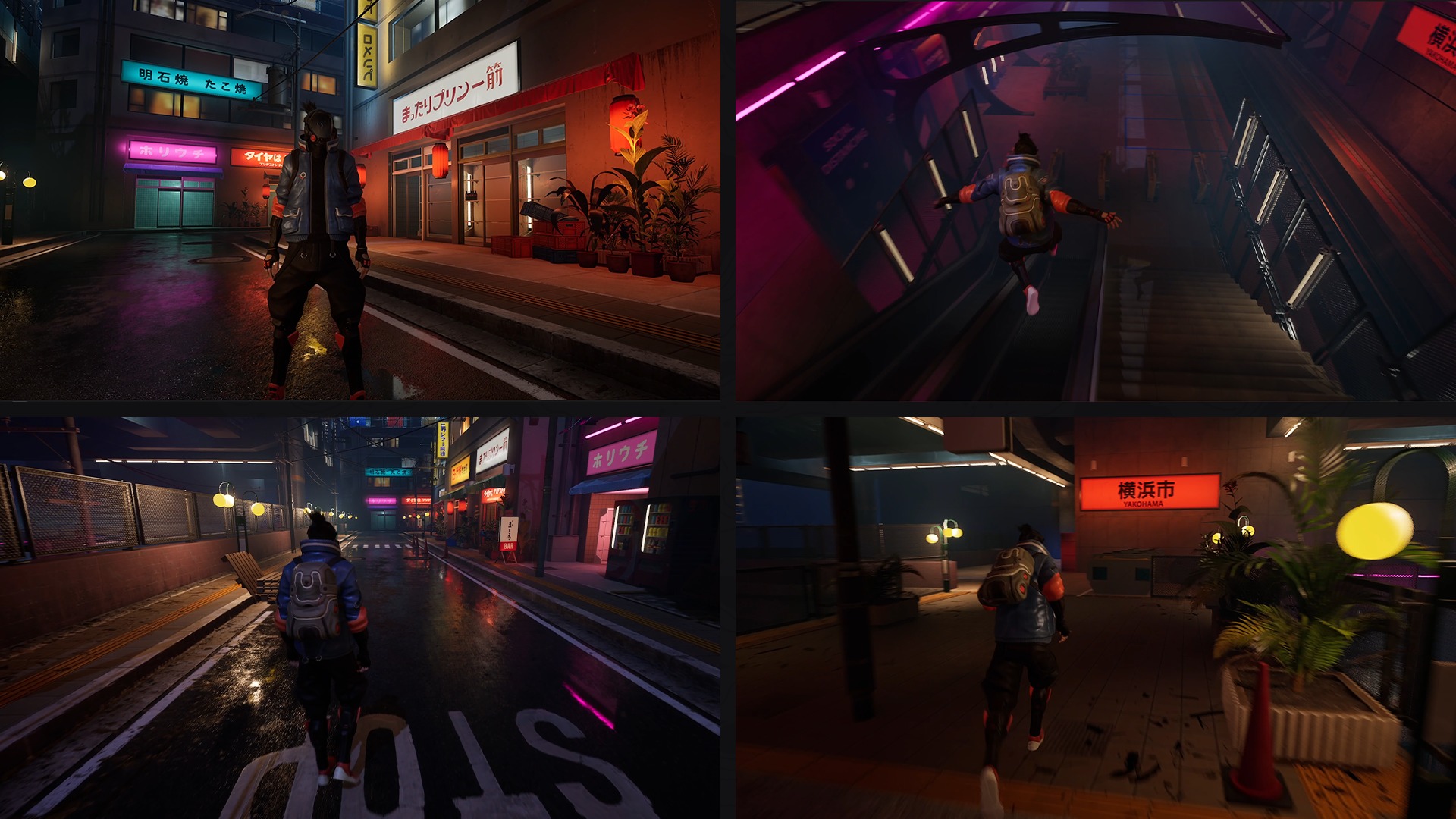 Cyberpunk Street Fighter - Game Ready Low-poly 3D model_16