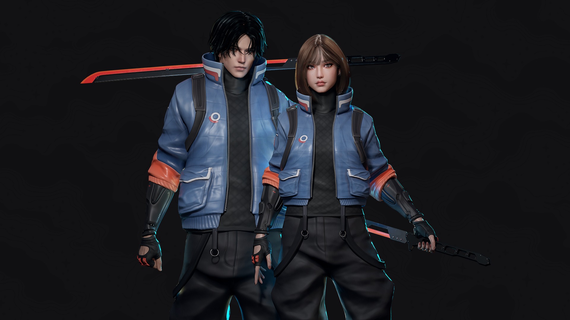 Cyberpunk Street Fighter - Game Ready Low-poly 3D model_2