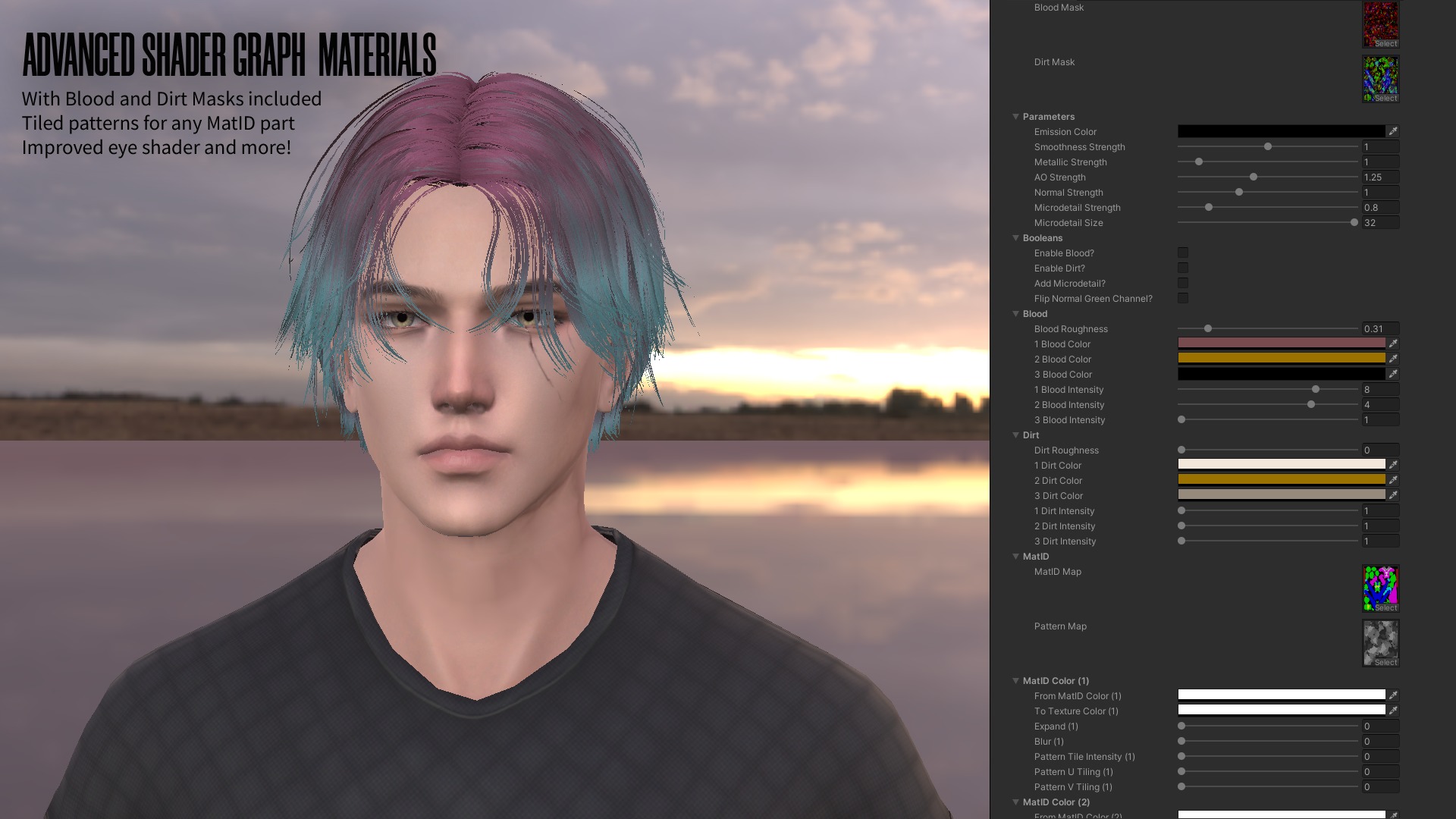 Cyberpunk Street Fighter - Game Ready Low-poly 3D model_23