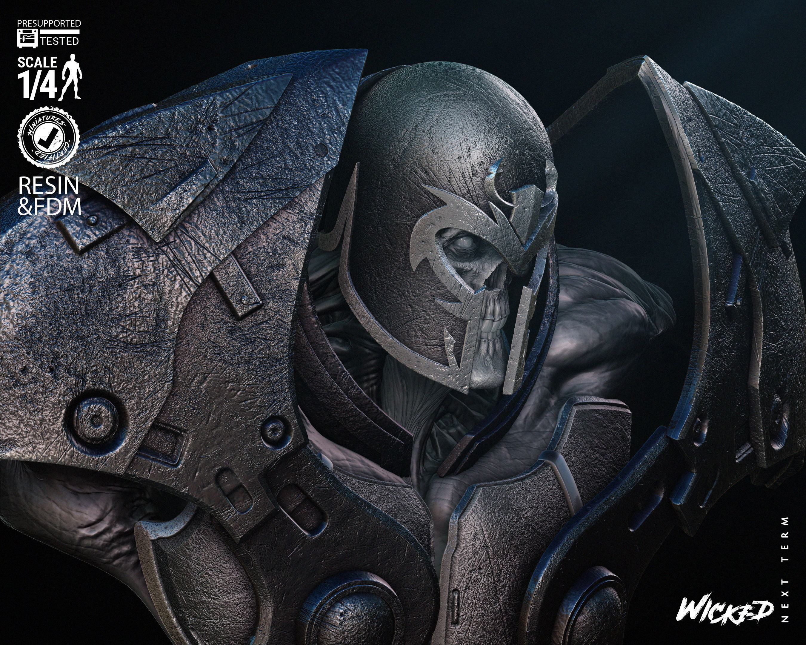 Wicked Marvel Onslaugh Bust 3D print model_15