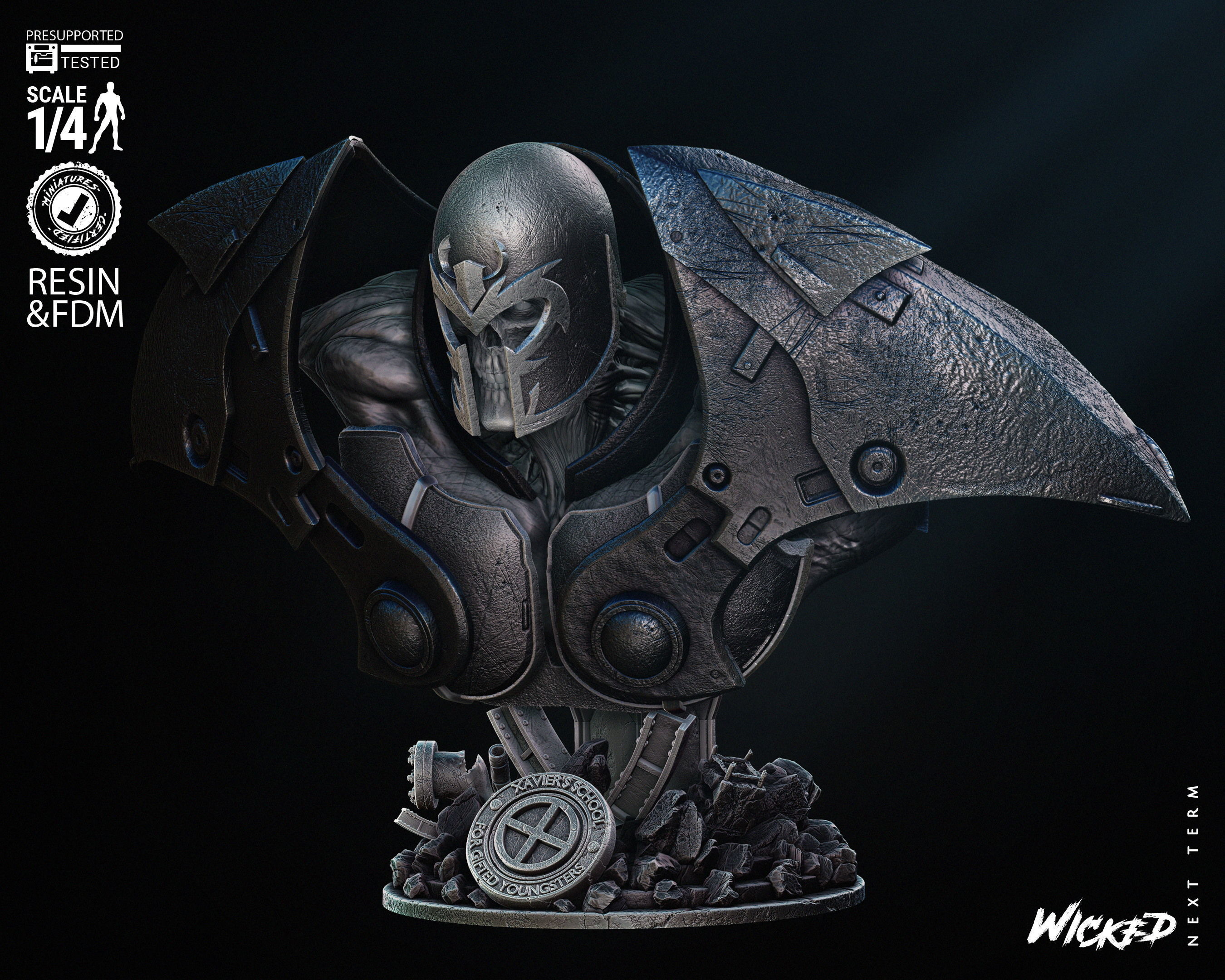 Wicked Marvel Onslaugh Bust 3D print model_11