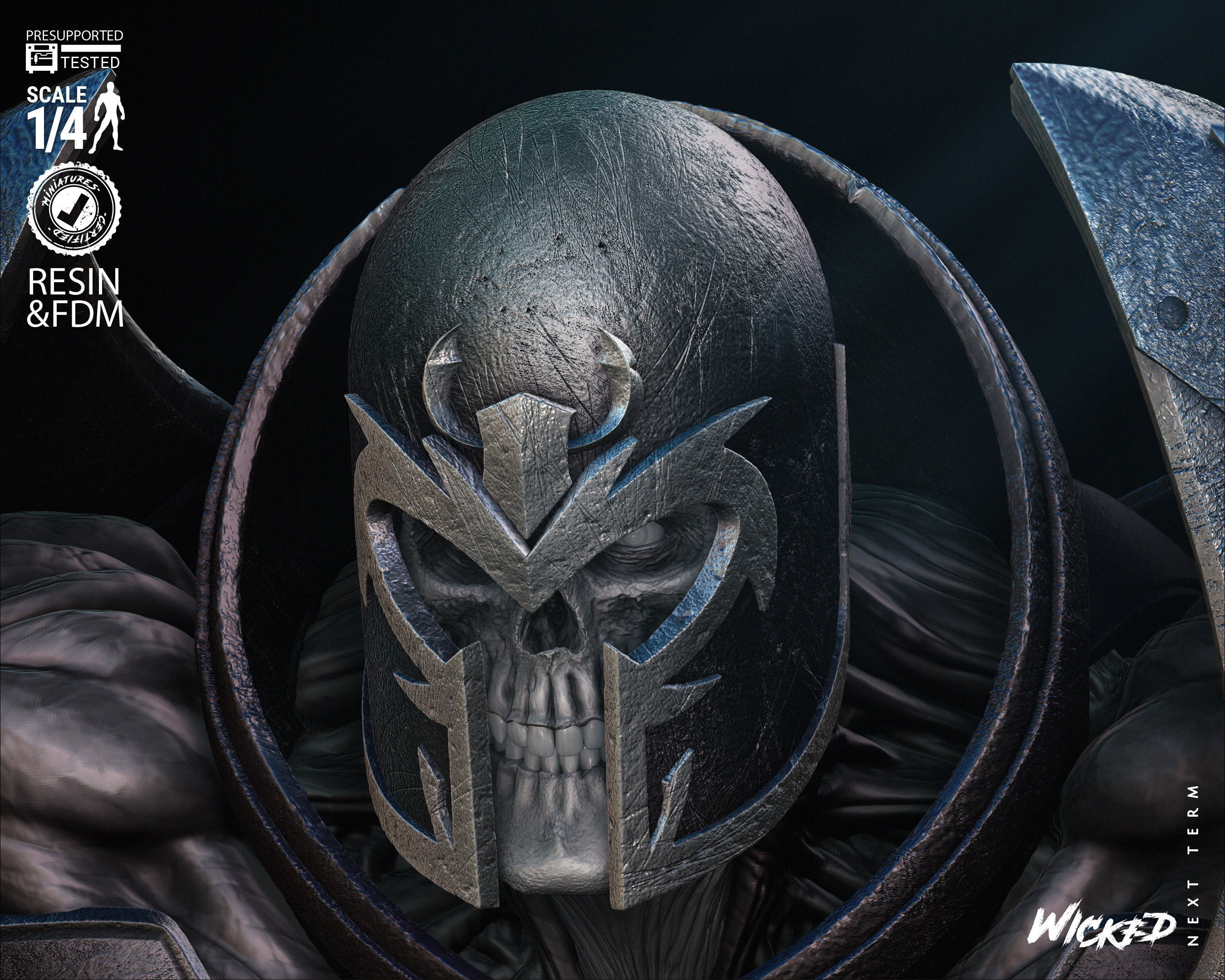 Wicked Marvel Onslaugh Bust 3D print model_22