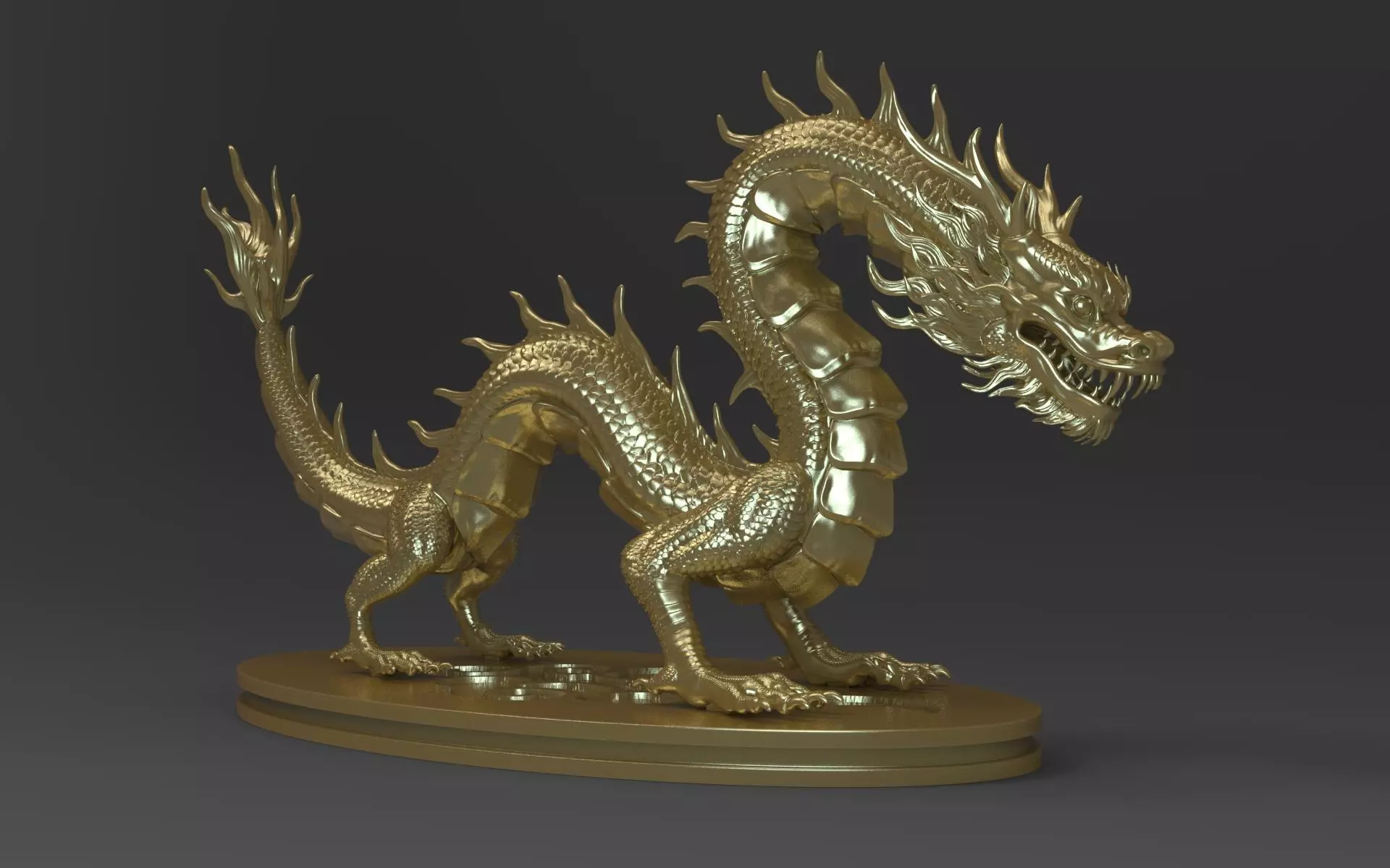 Chinese Dragon 3D print model