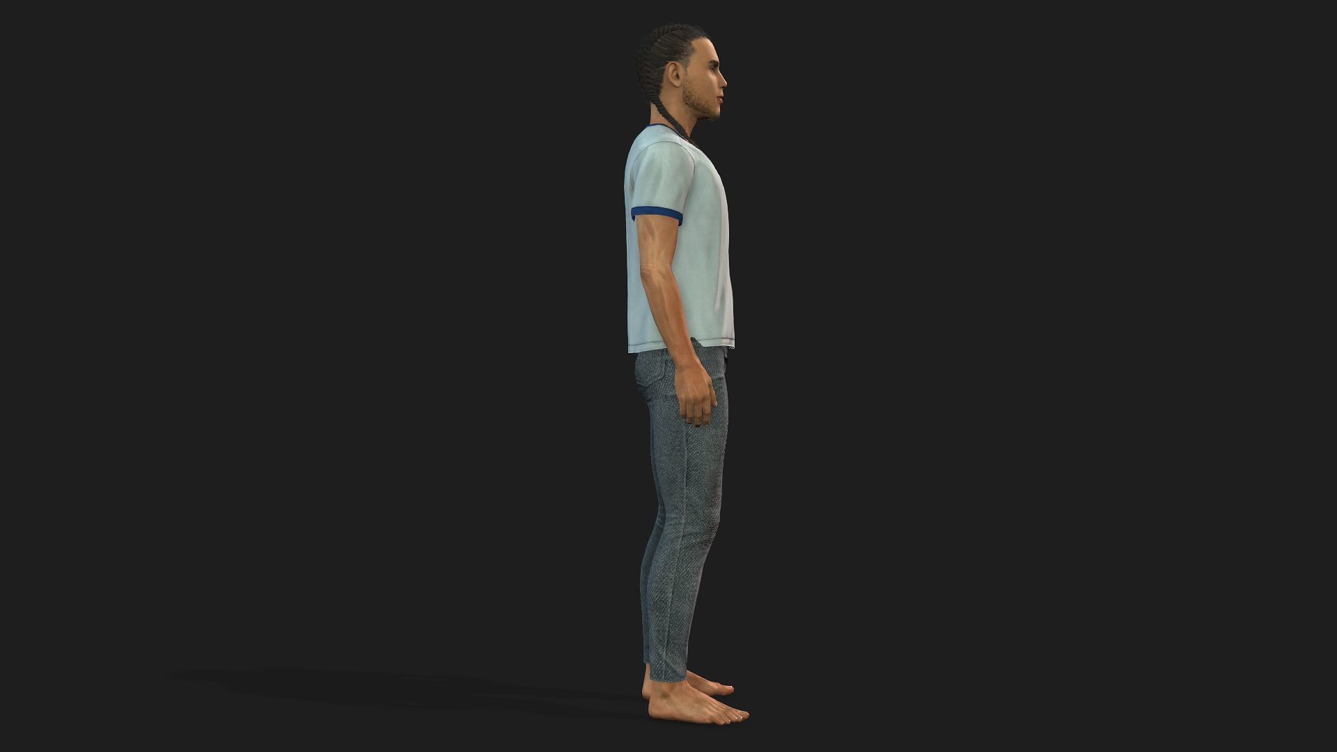 3D Male Character Fully Rigged and Game-Ready 3D model_4
