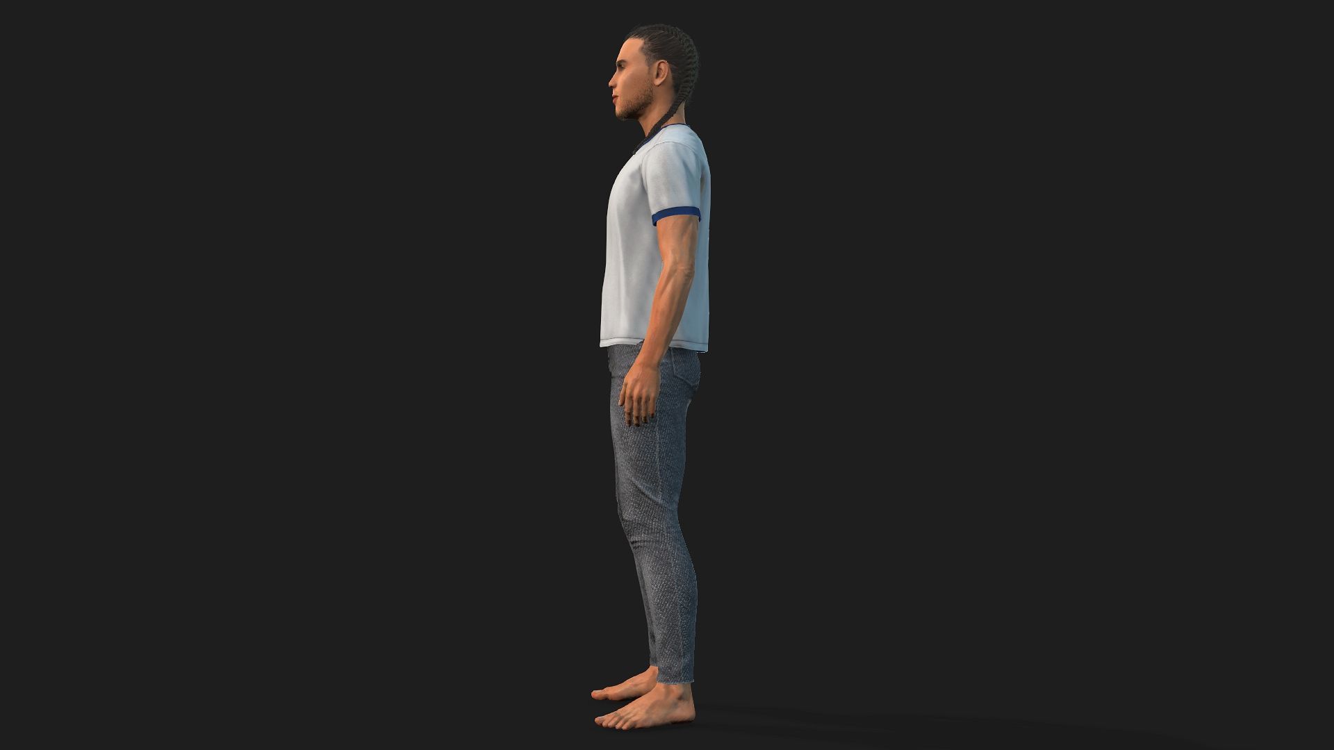 3D Male Character Fully Rigged and Game-Ready 3D model_3